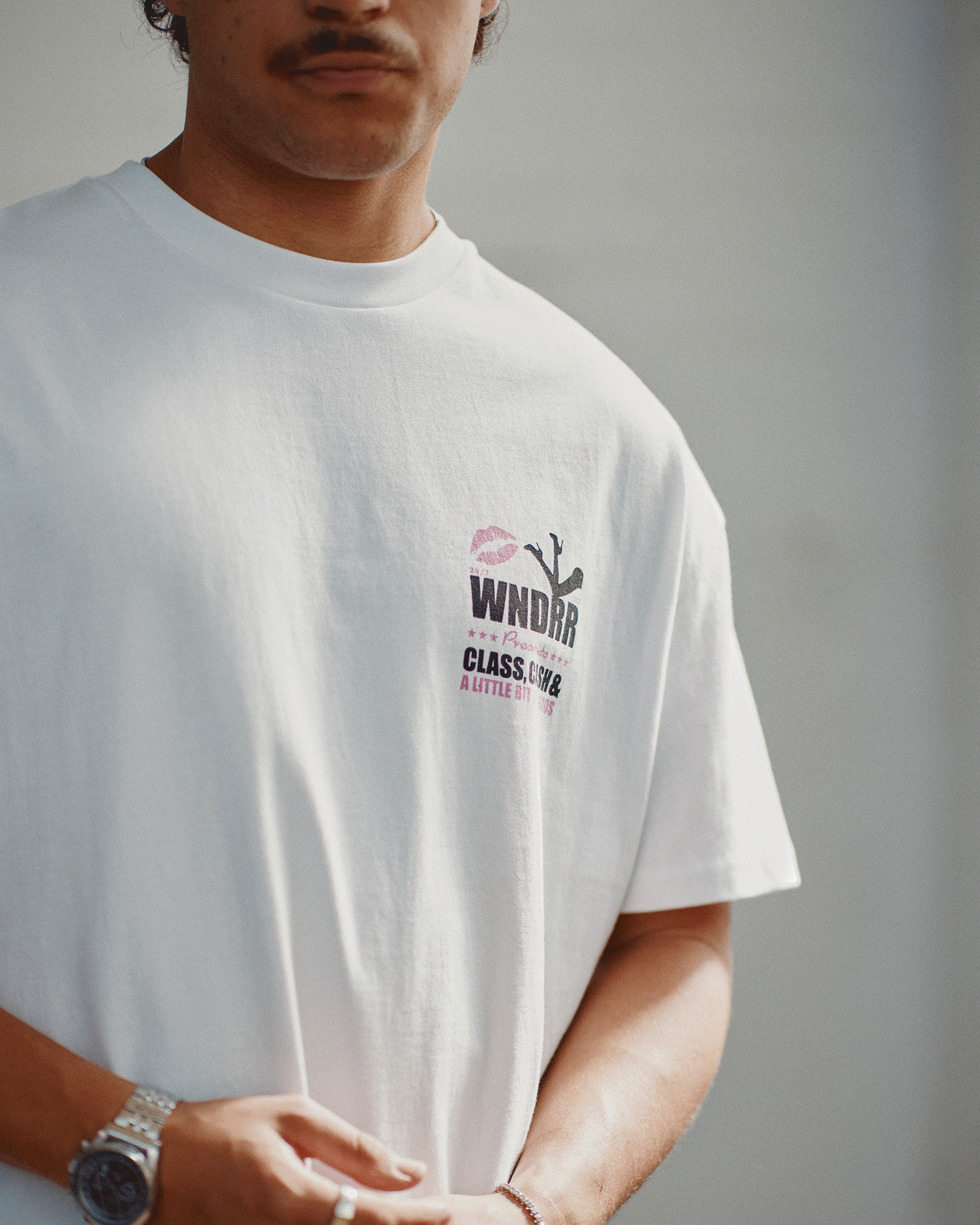 PLEASURE BOX FIT TEE - WHITE