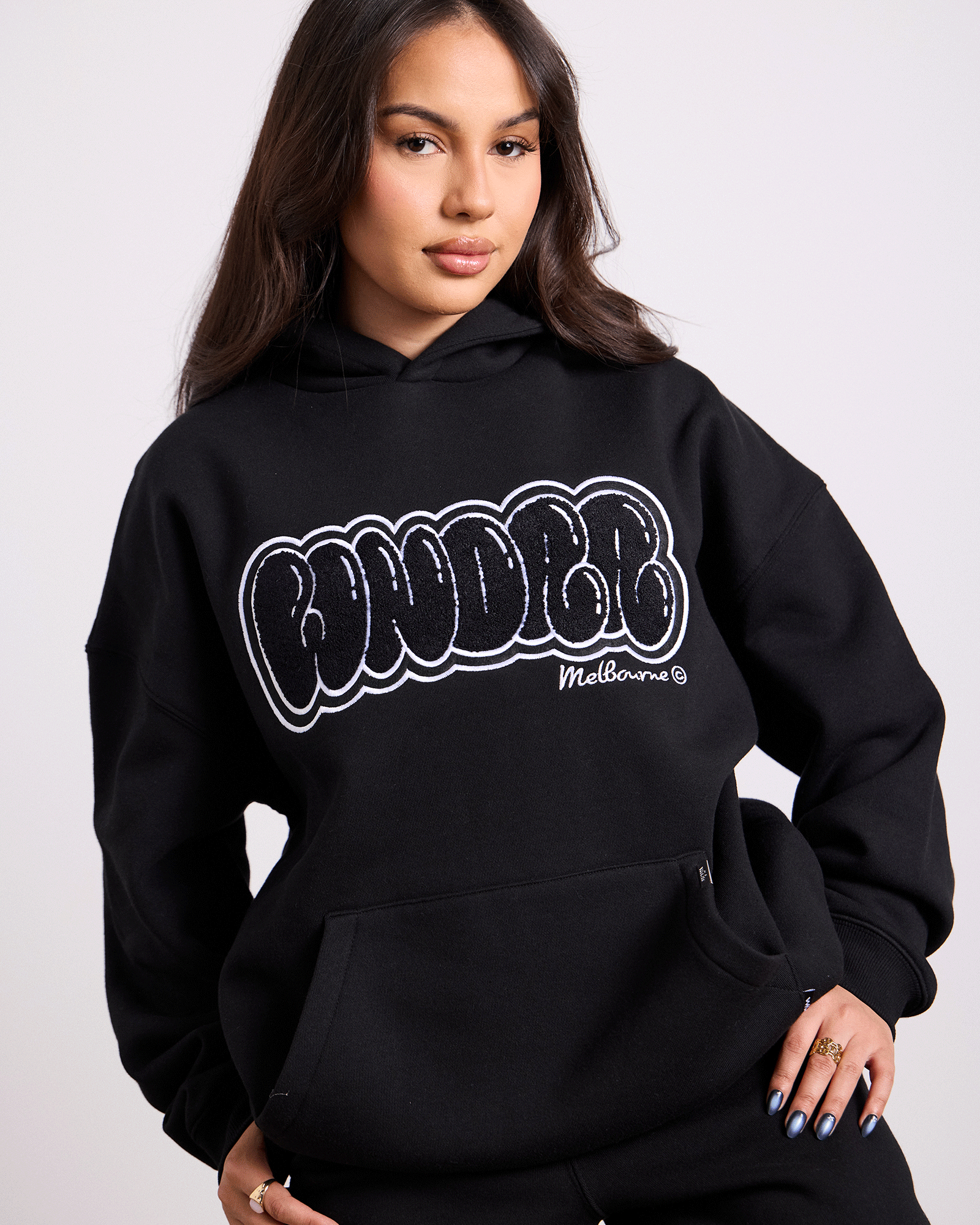 BLISSED HOOD SWEAT - BLACK/BLACK