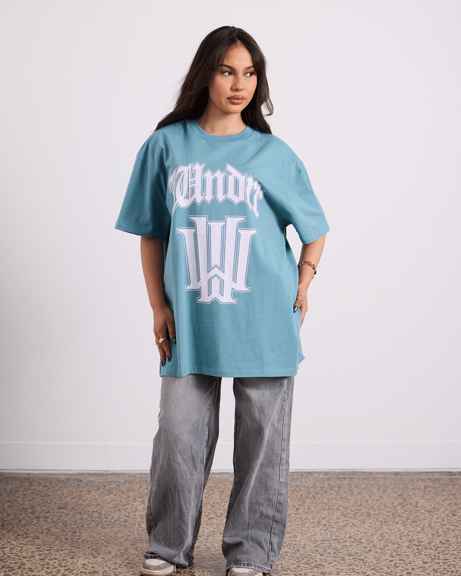 ARCHETYPE BOX FIT TEE - DUSK BLUE