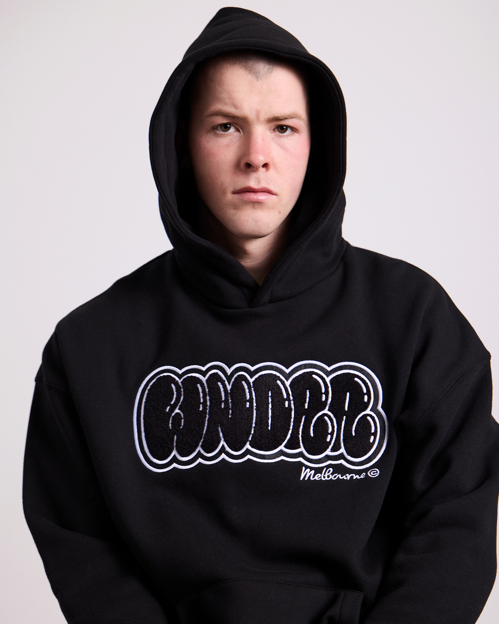 BLISSED HOOD SWEAT - BLACK/BLACK