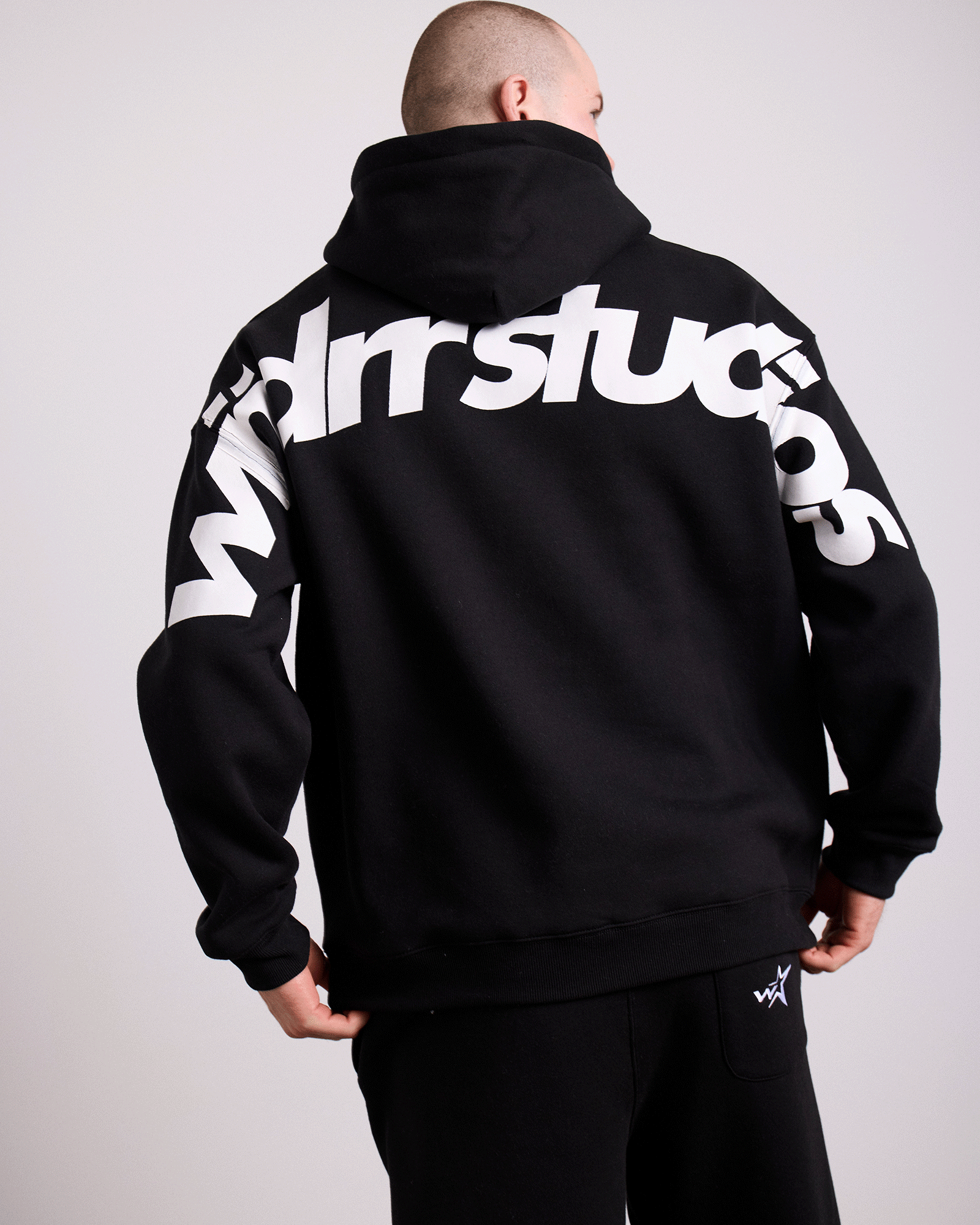 STXRHAUS HOOD SWEAT - BLACK