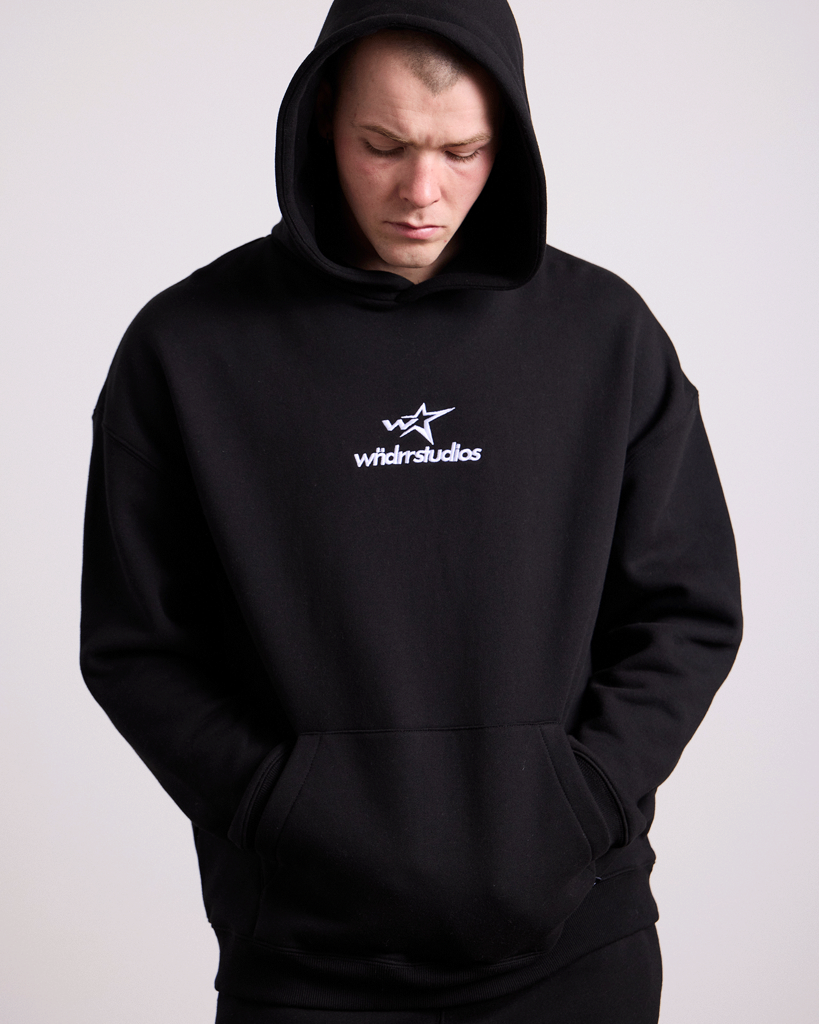 STXRHAUS HOOD SWEAT - BLACK