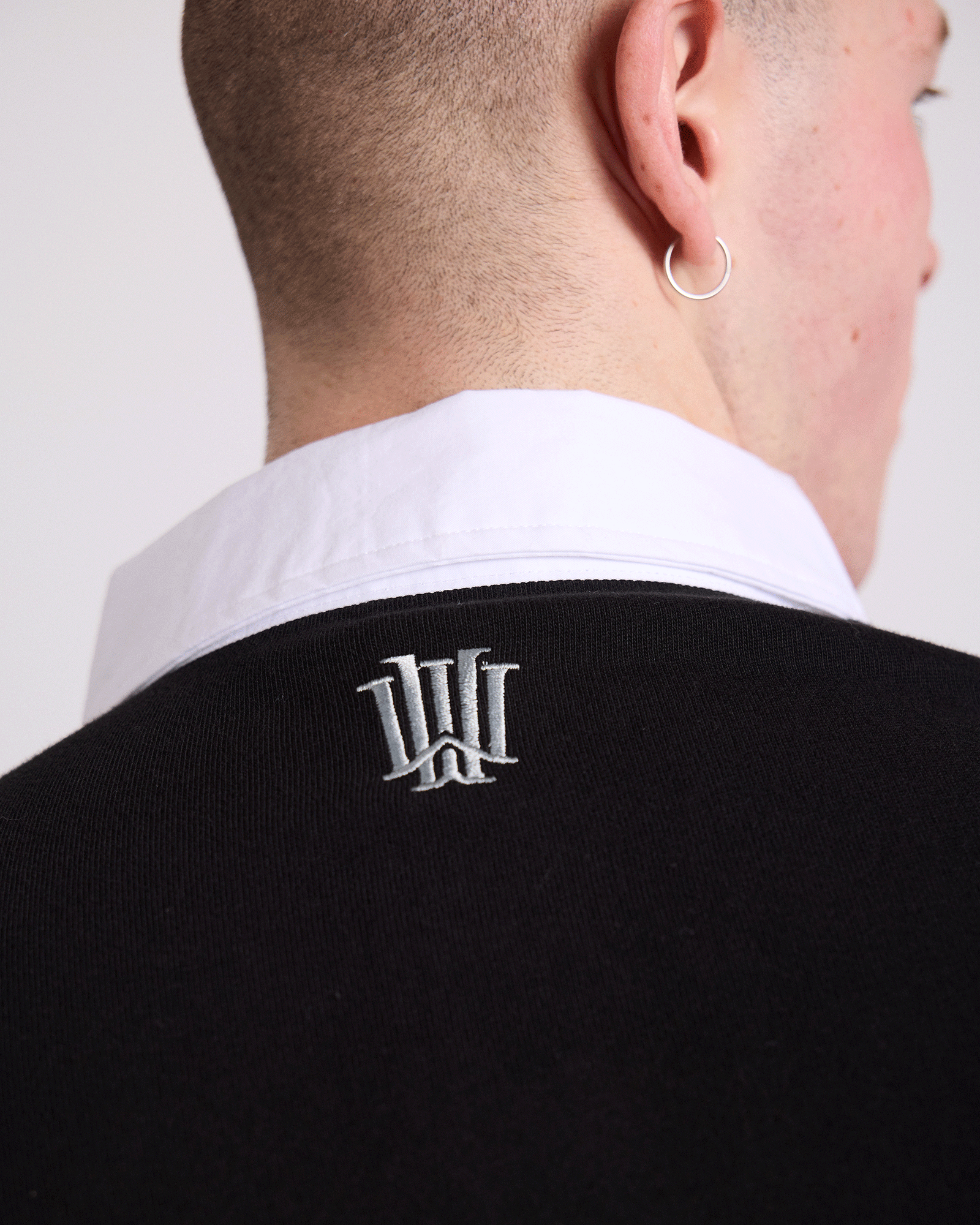 PRIMER RUGBY POLO TOP - BLACK