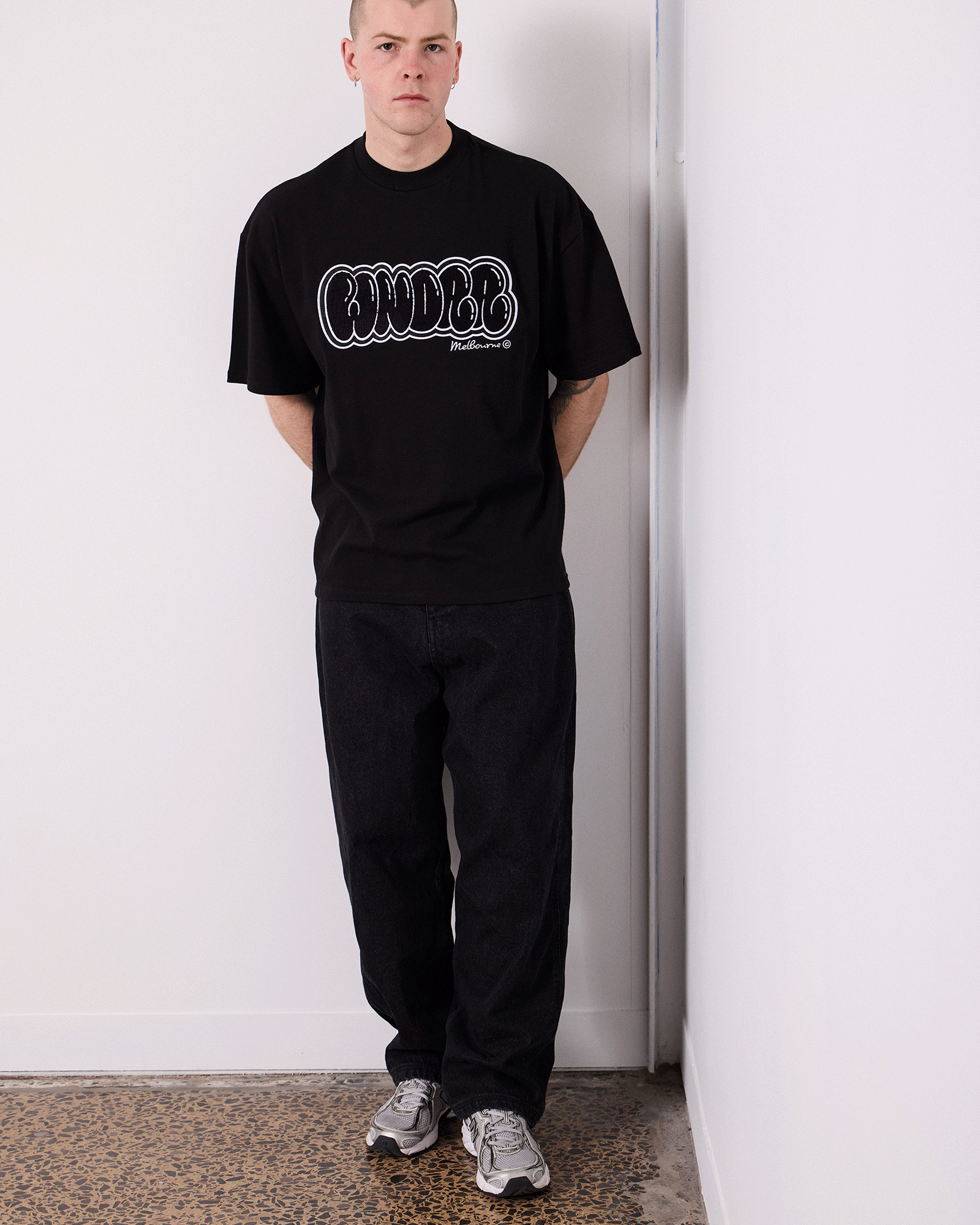 BLISSED HEAVY WEIGHT TEE - BLACK