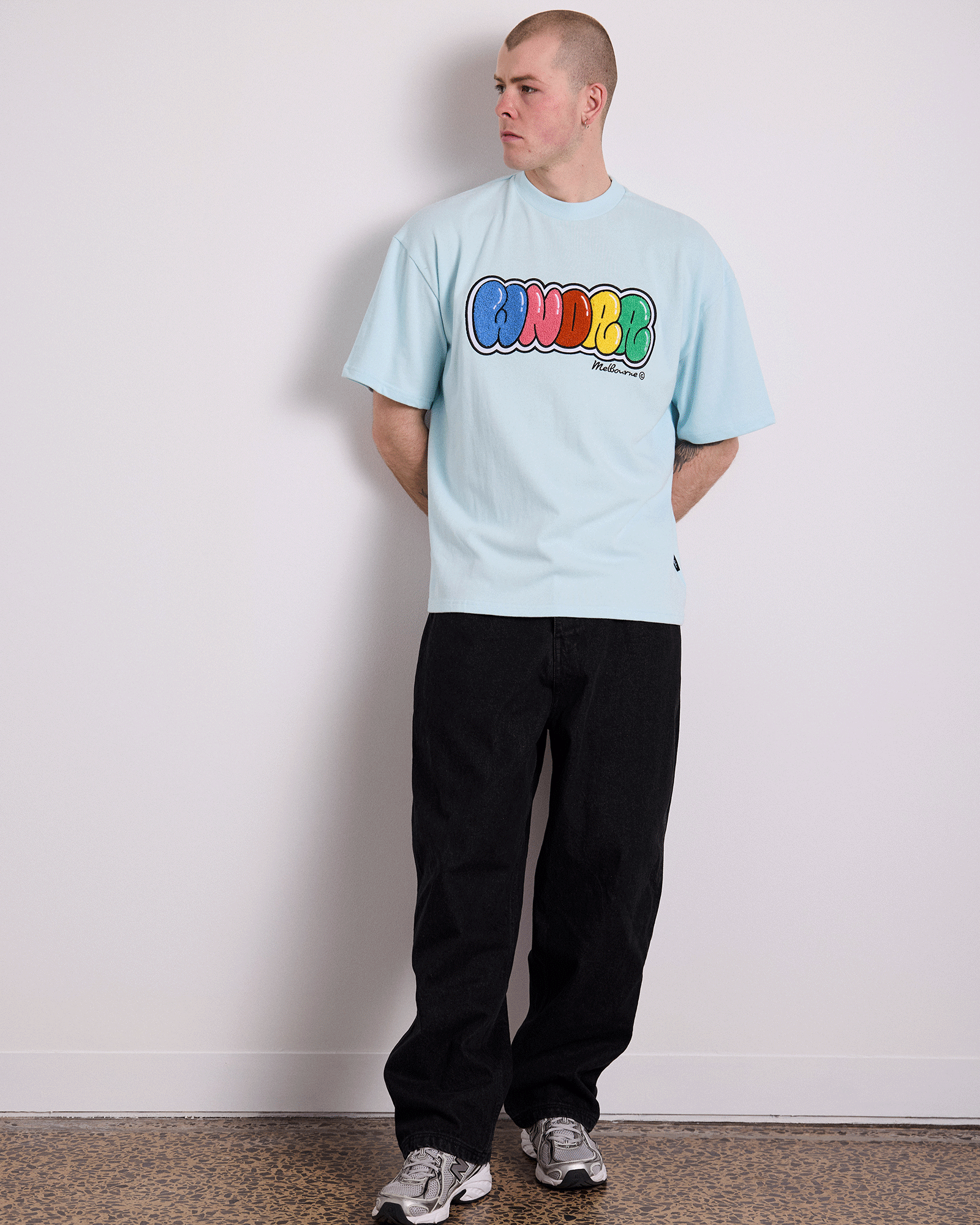 BLISSED HEAVY WEIGHT TEE - BABY BLUE
