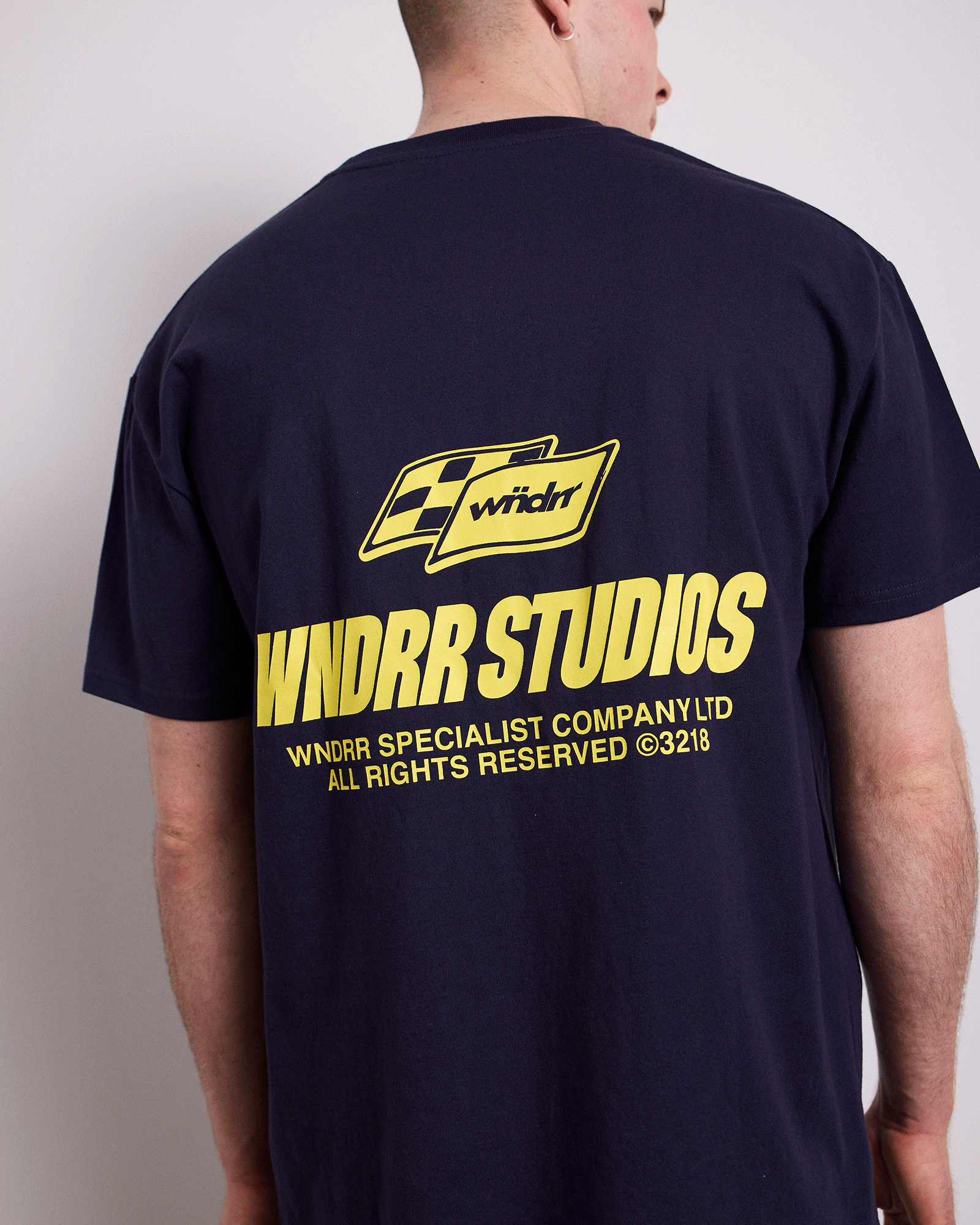 APEX BOX FIT TEE - NAVY