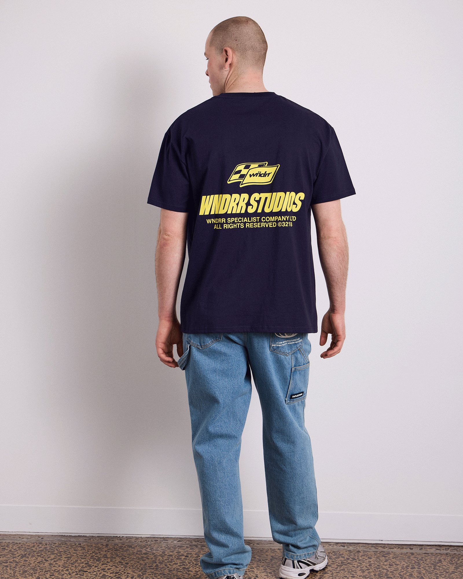 APEX BOX FIT TEE - NAVY