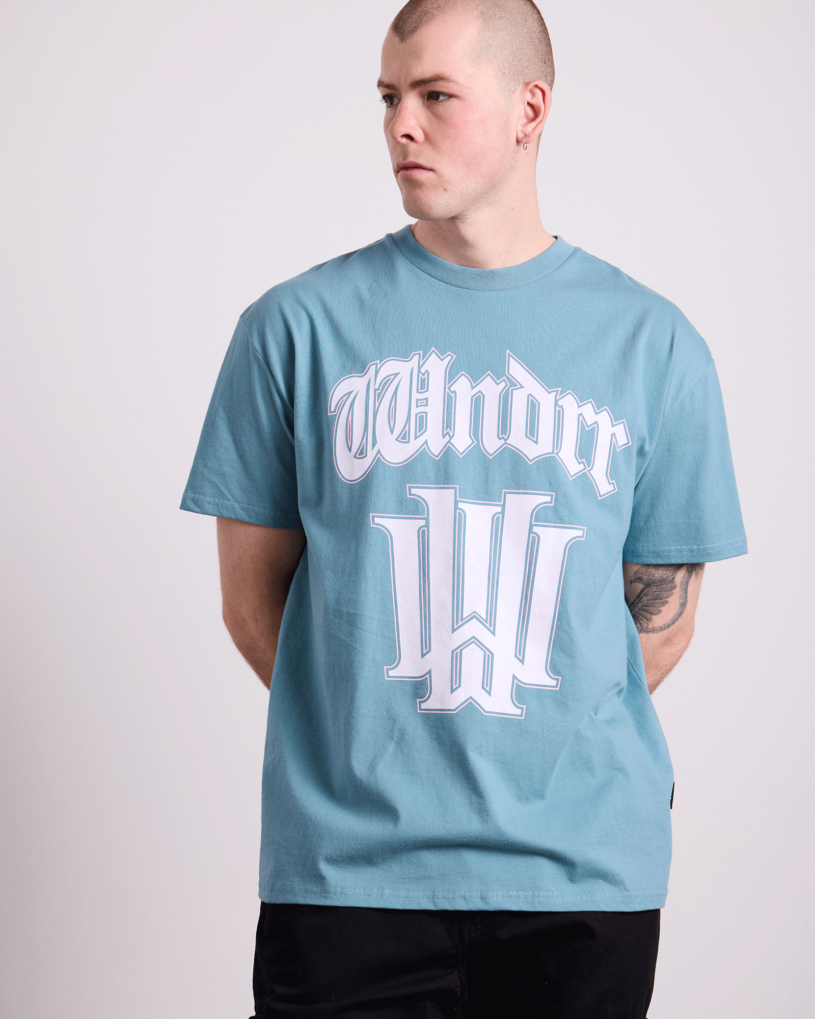ARCHETYPE BOX FIT TEE - DUSK BLUE