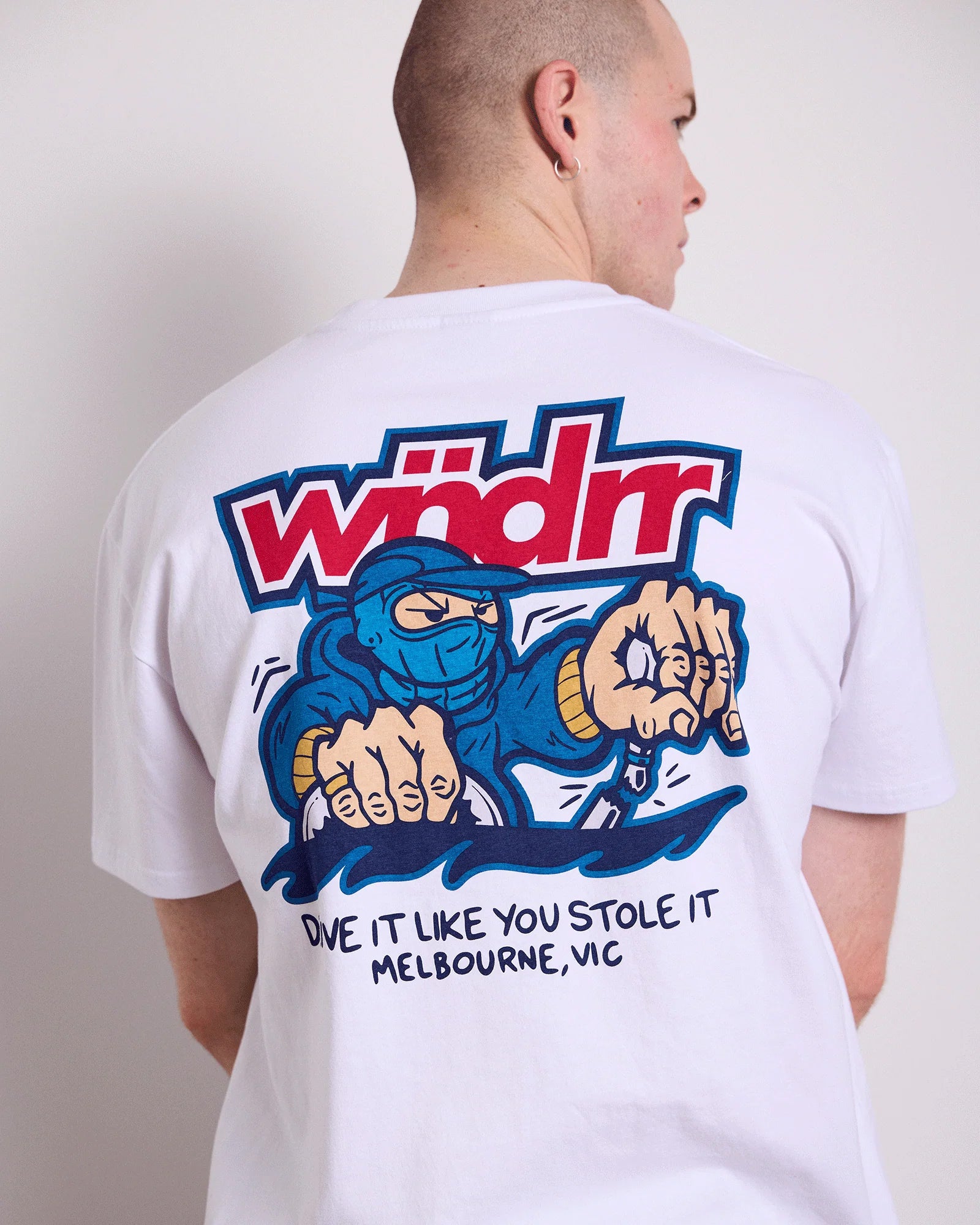 RIPSHIFT BOX FIT TEE - WHITE