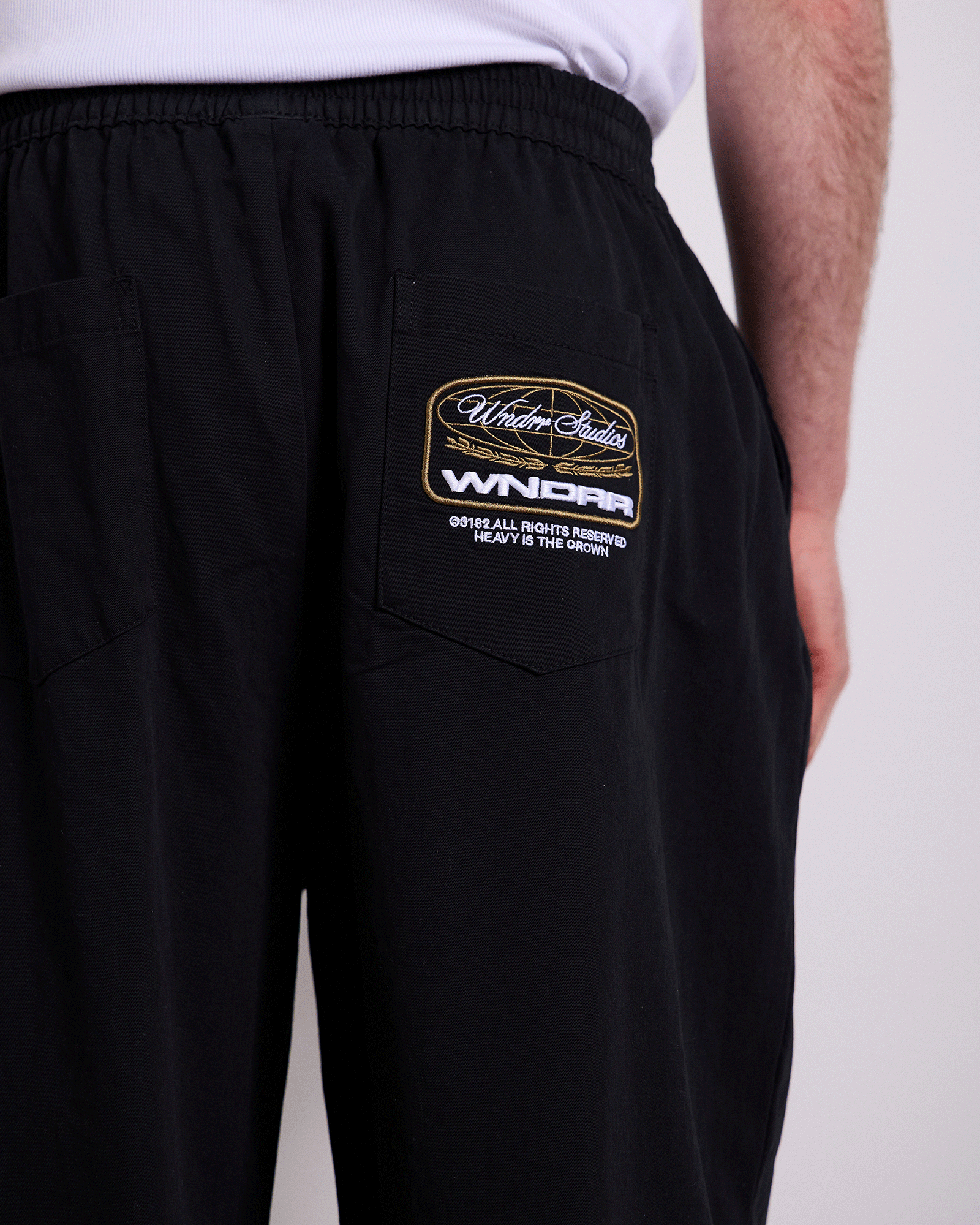 MAISON PLEATED PANT - BLACK