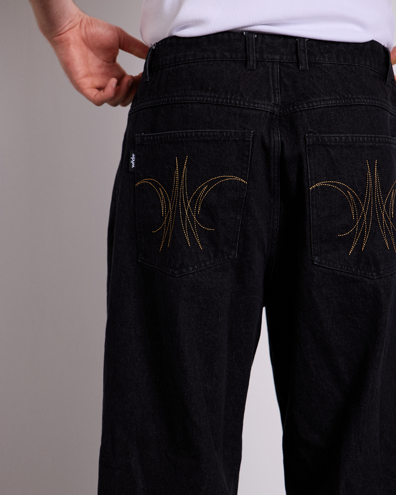 BRONCO BAGGY JEAN - WASHED BLACK