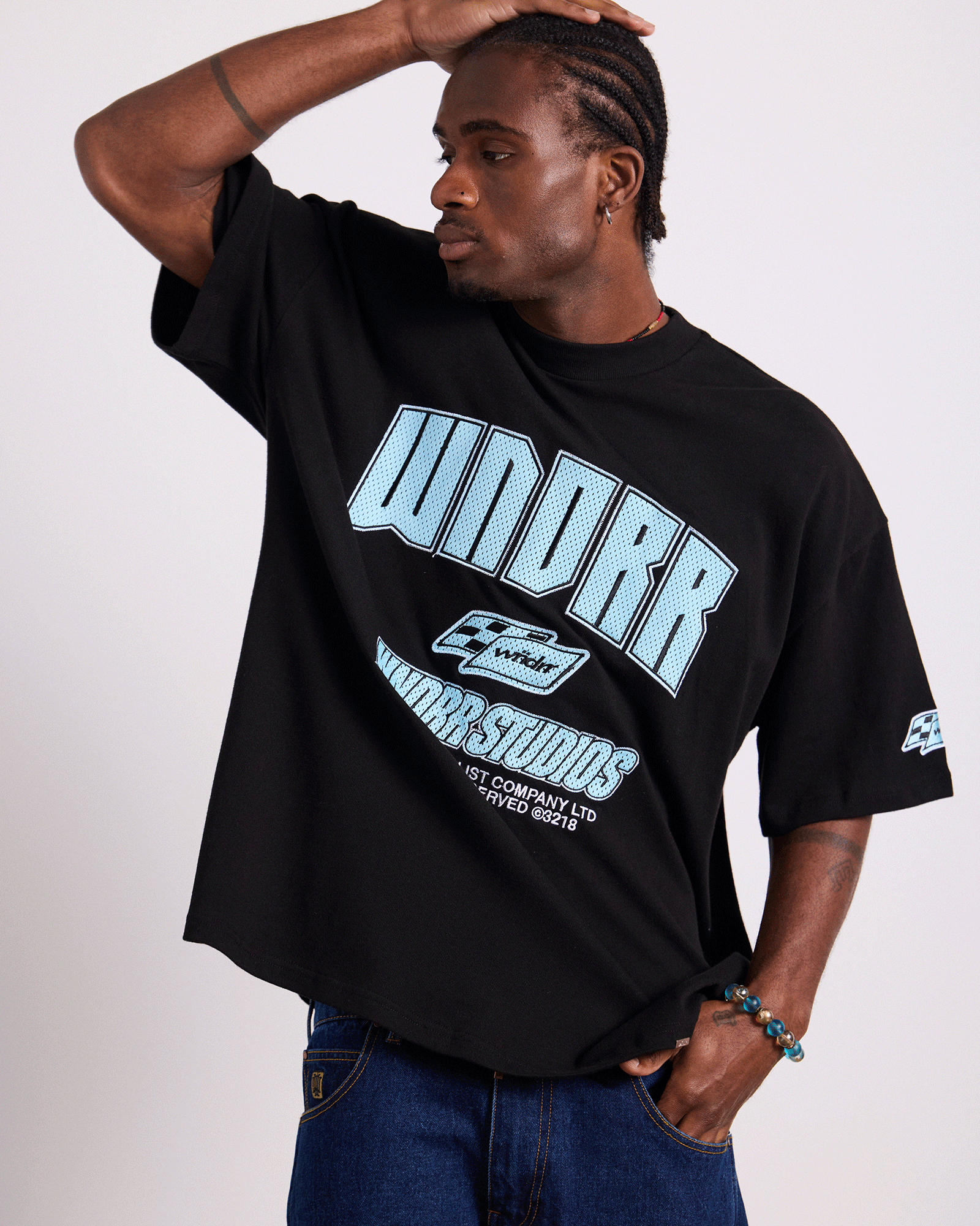 DRIVETRAIN HEAVY WEIGHT TEE - BLACK