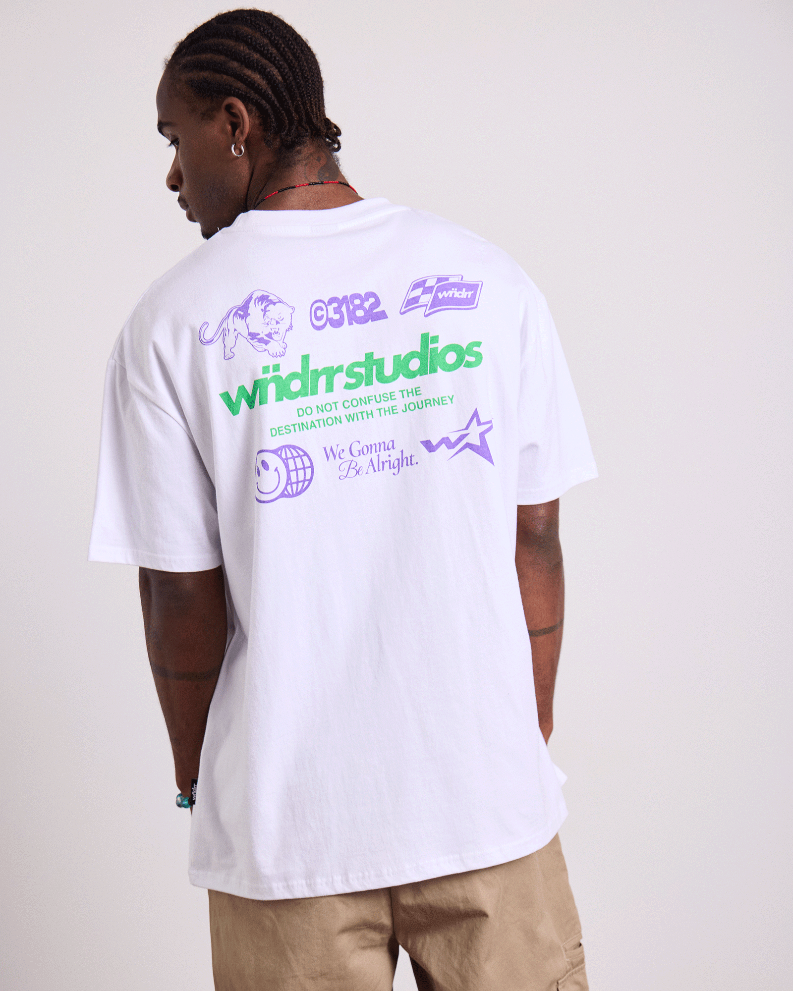 OVERSTEER BOX FIT TEE - WHITE