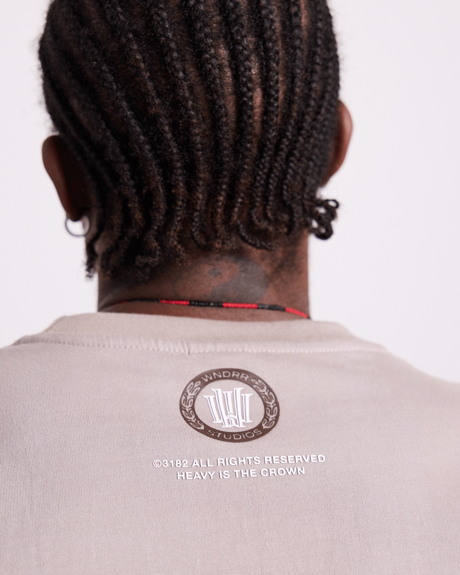 VITA NOVA BOX FIT TEE - MOON GREY