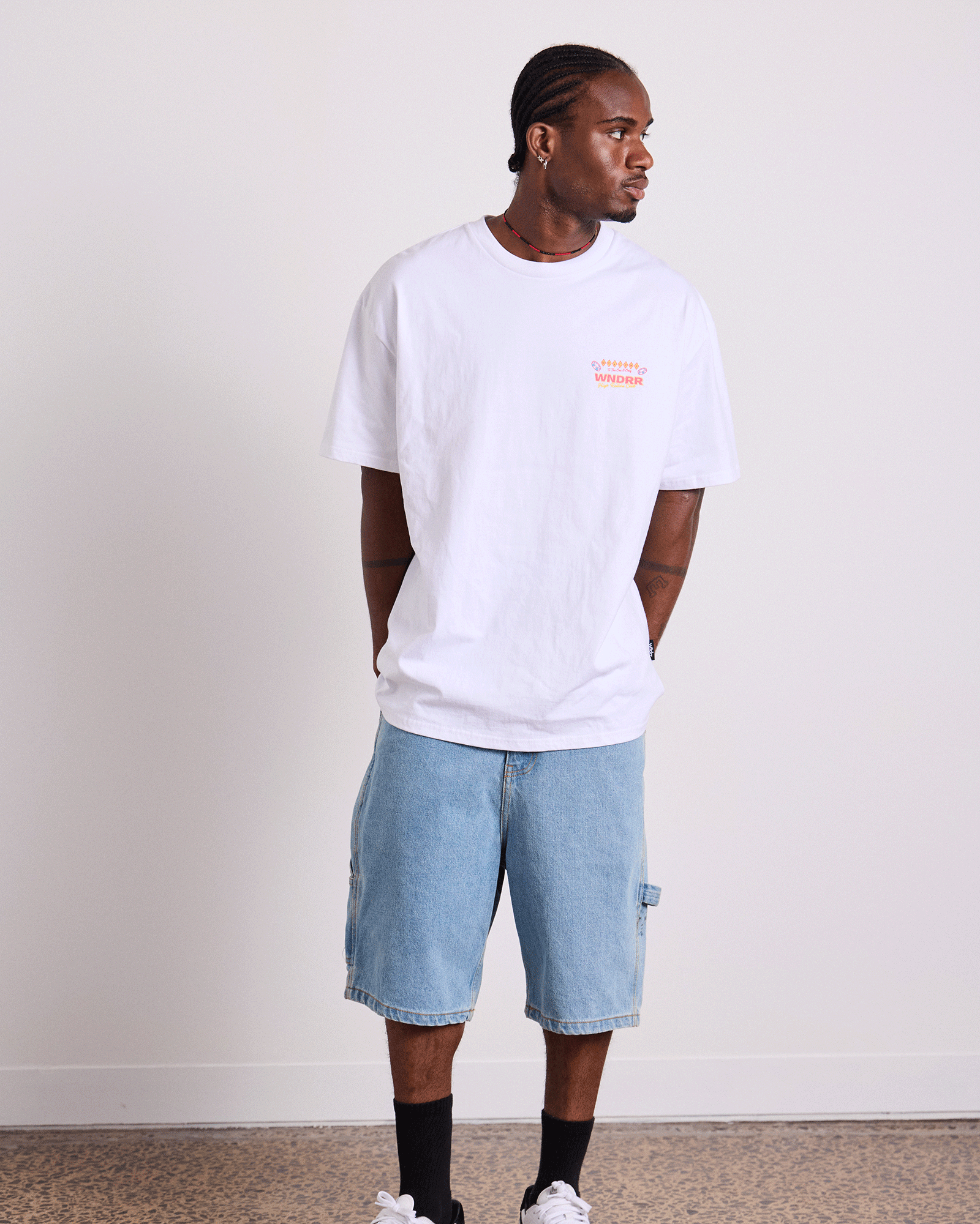 SIN CITY BOX FIT TEE - WHITE