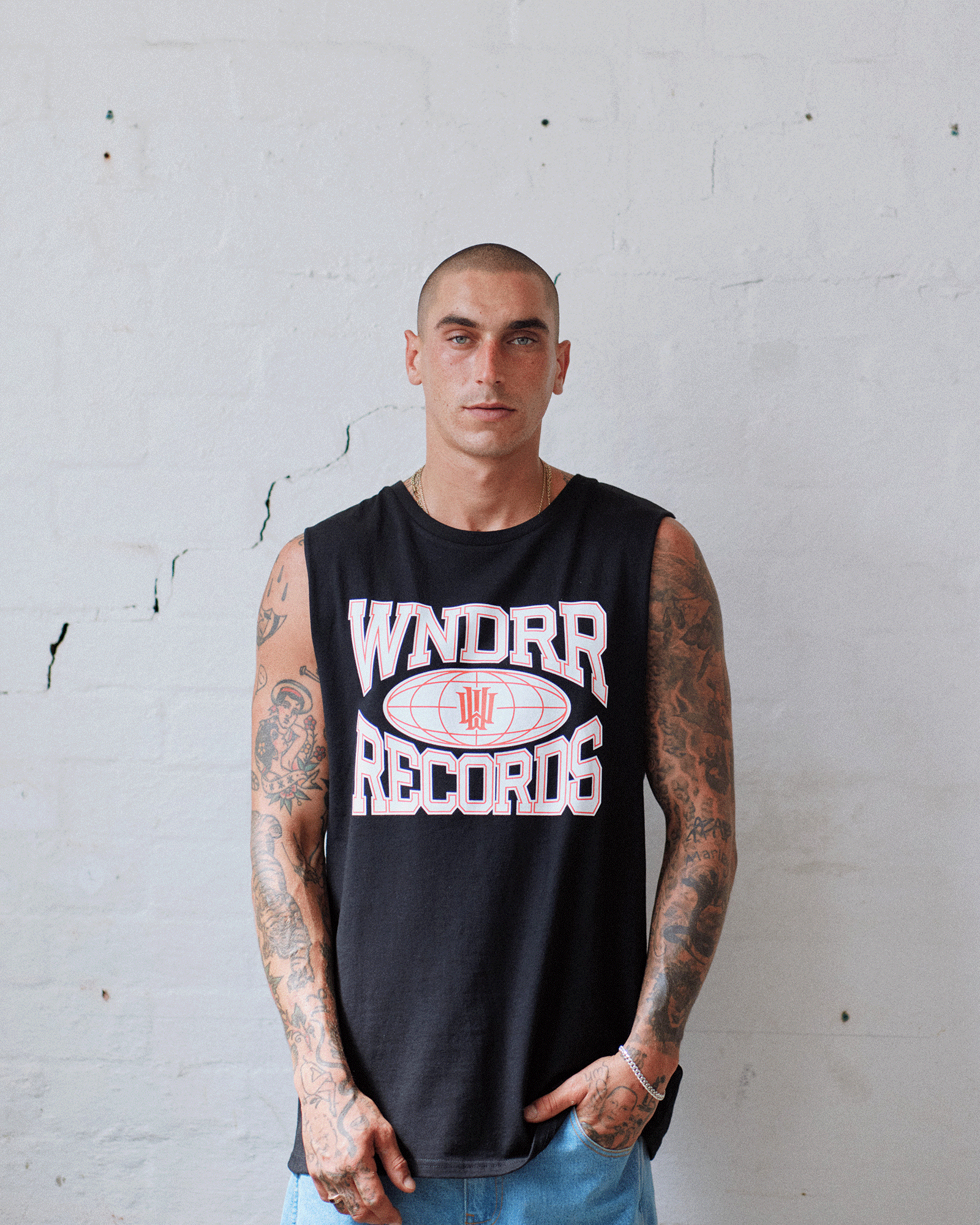 FIEND MUSCLE TOP - BLACK