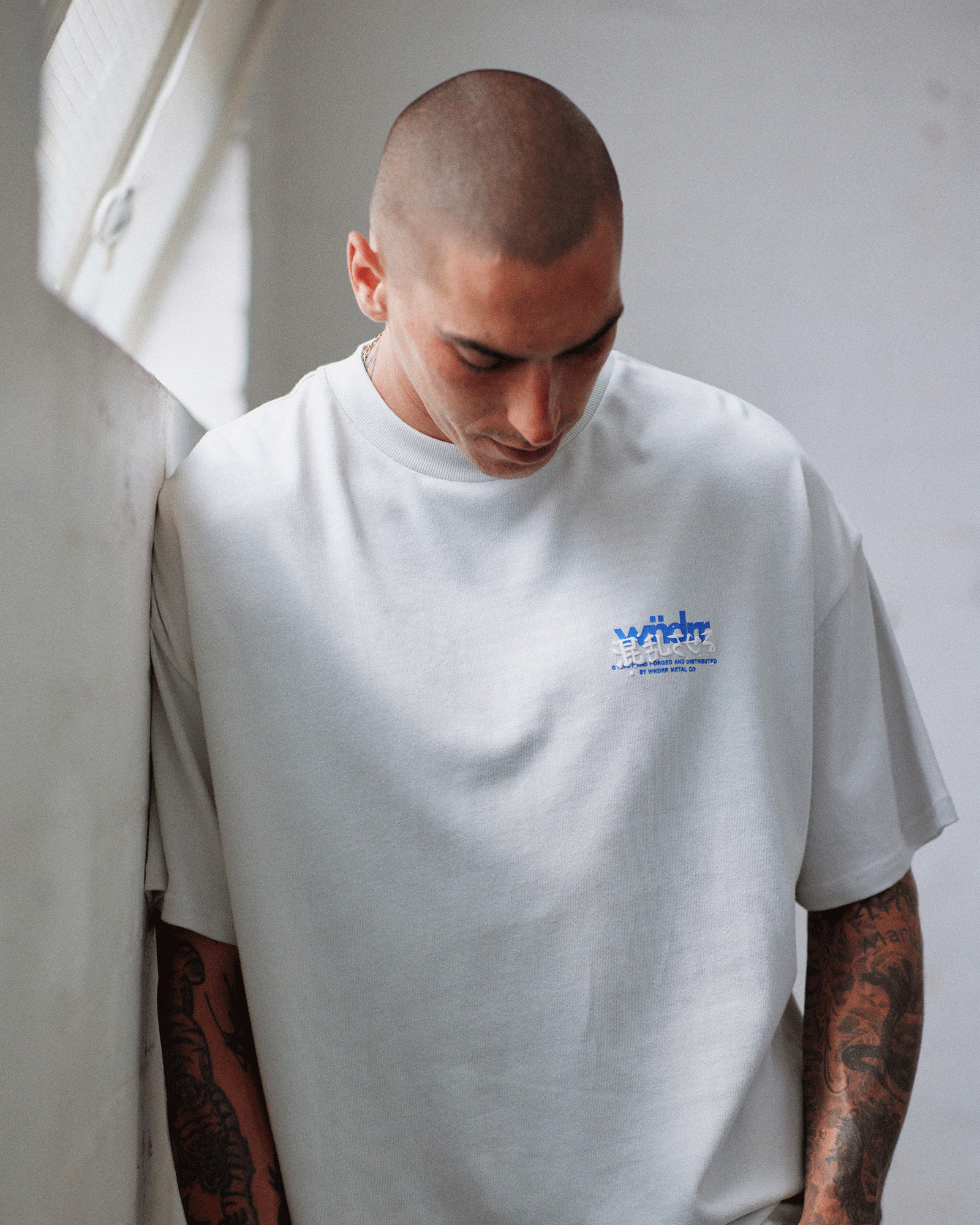 FORGED HEAVY WEIGHT TEE - OYSTER