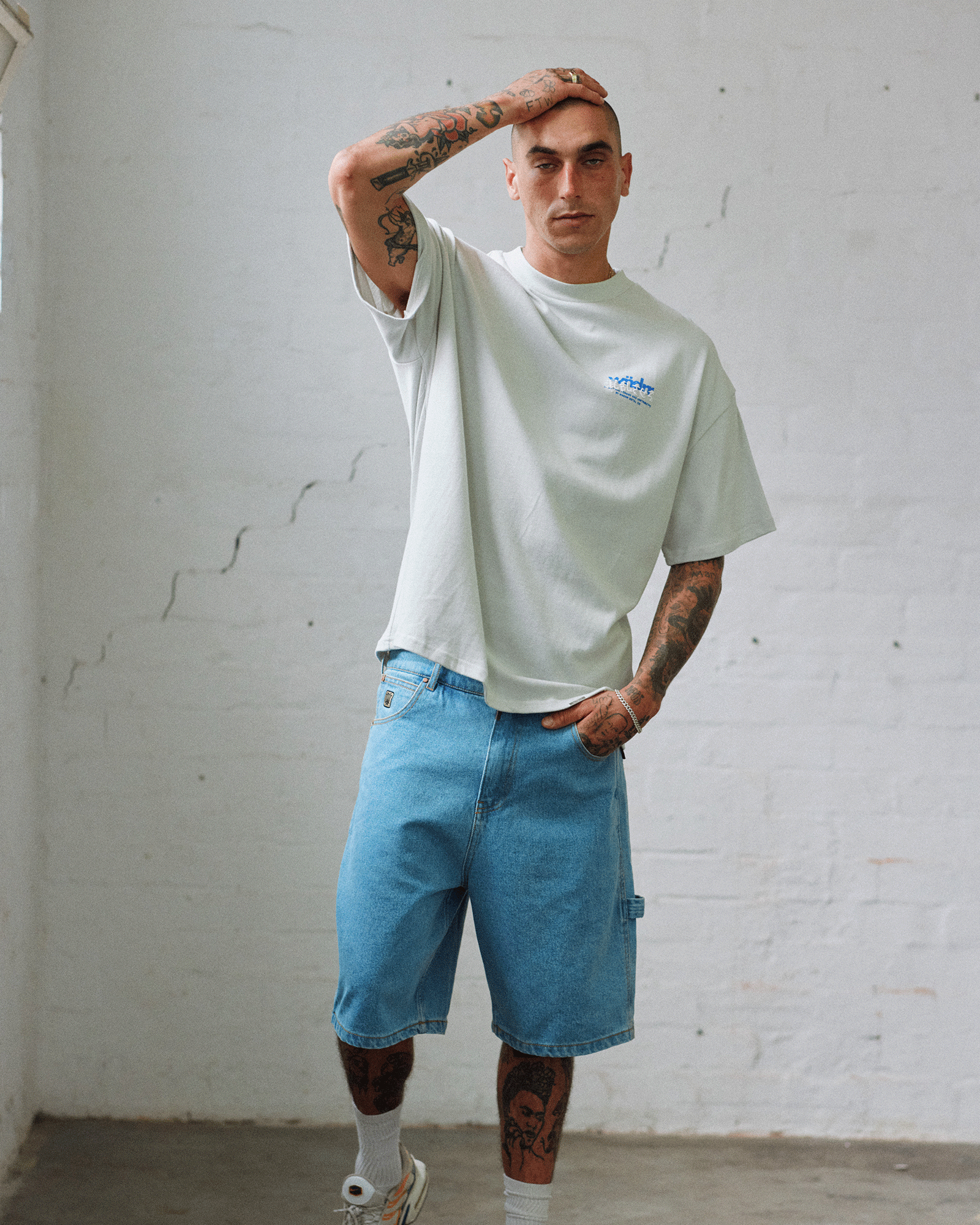 FORGED HEAVY WEIGHT TEE - OYSTER