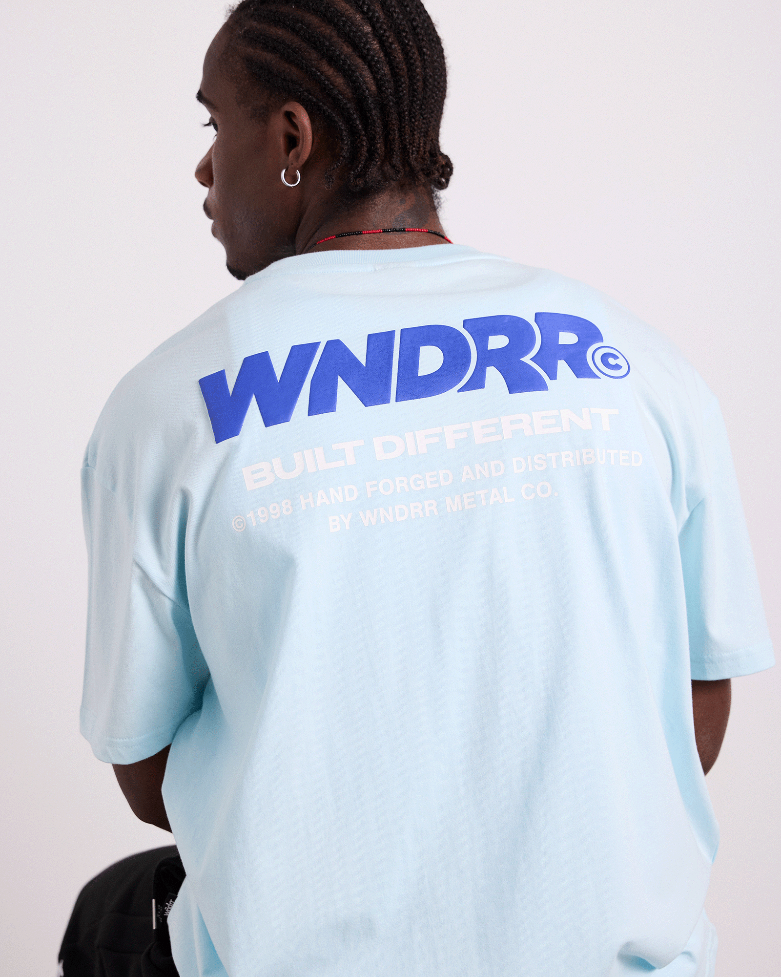 SHODO BOX FIT TEE - BABY BLUE