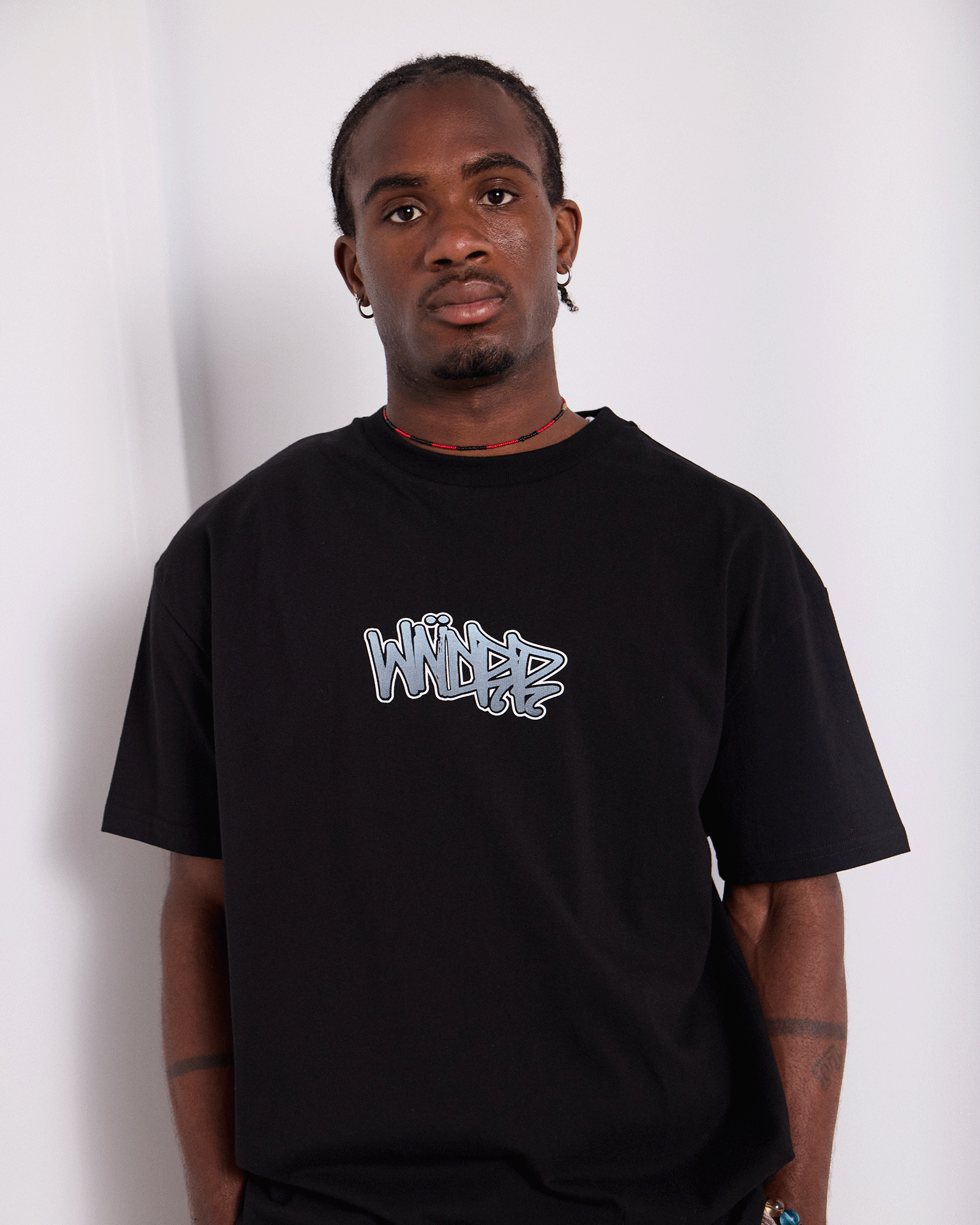 TAG BOX FIT TEE - BLACK