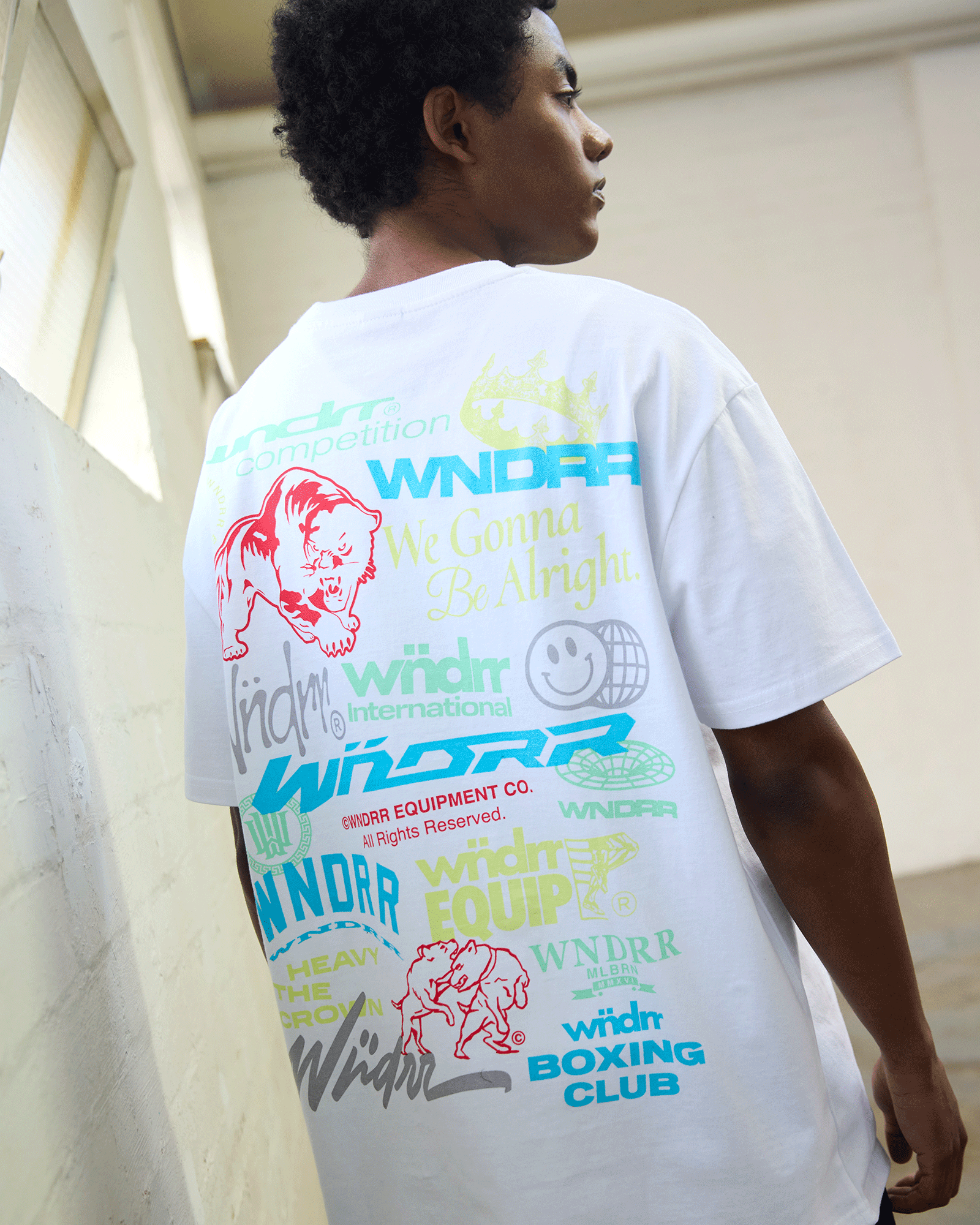SYNDICATE BOX FIT TEE - WHITE