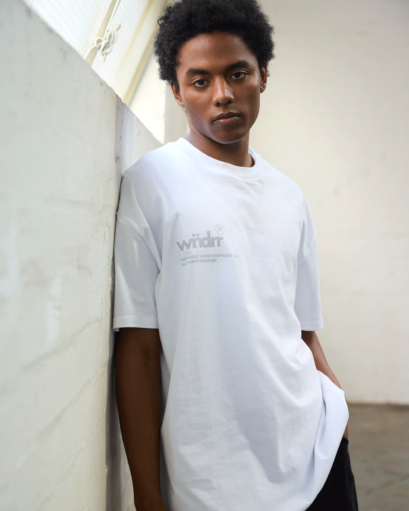 SYNDICATE BOX FIT TEE - WHITE