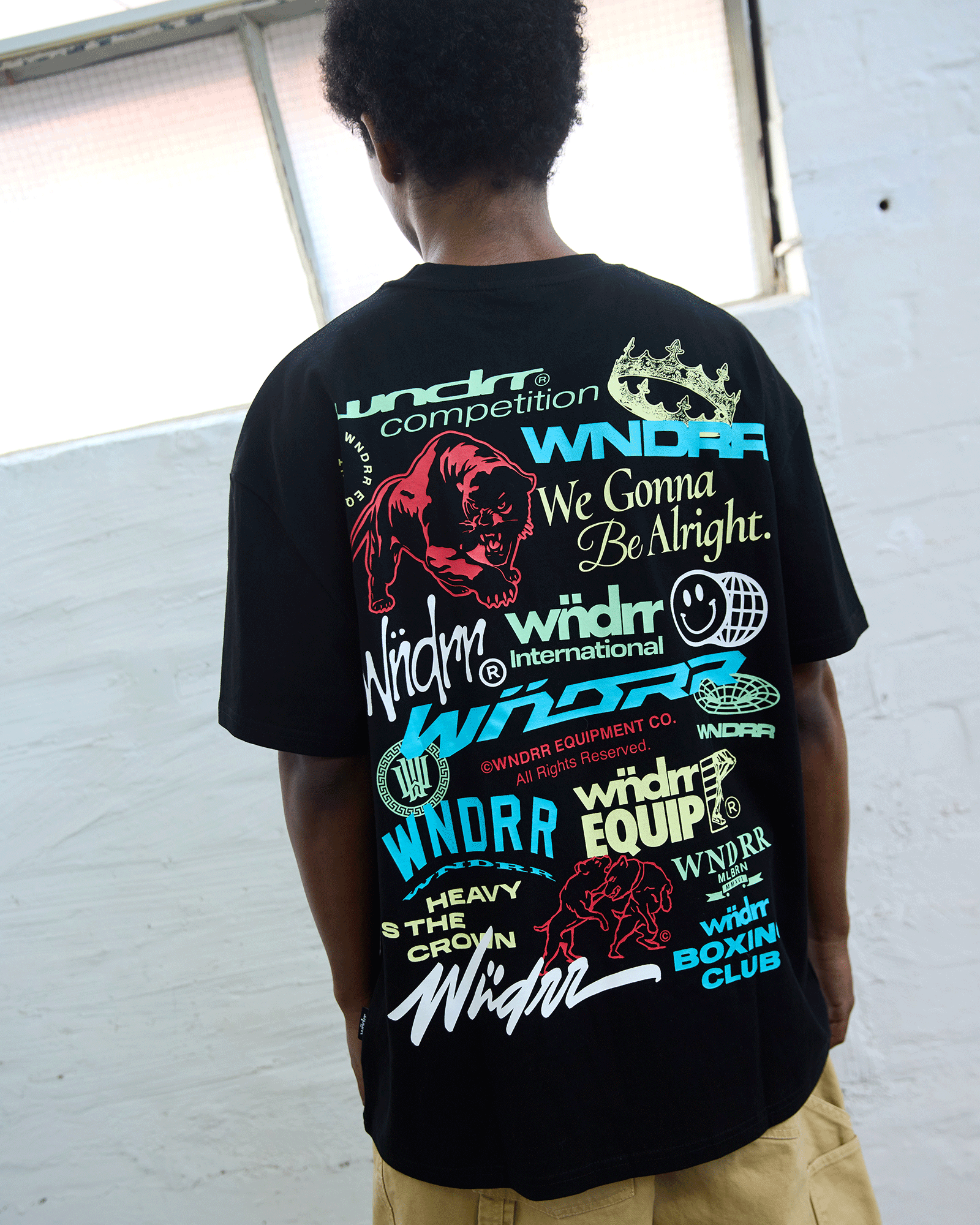 SYNDICATE BOX FIT TEE - BLACK