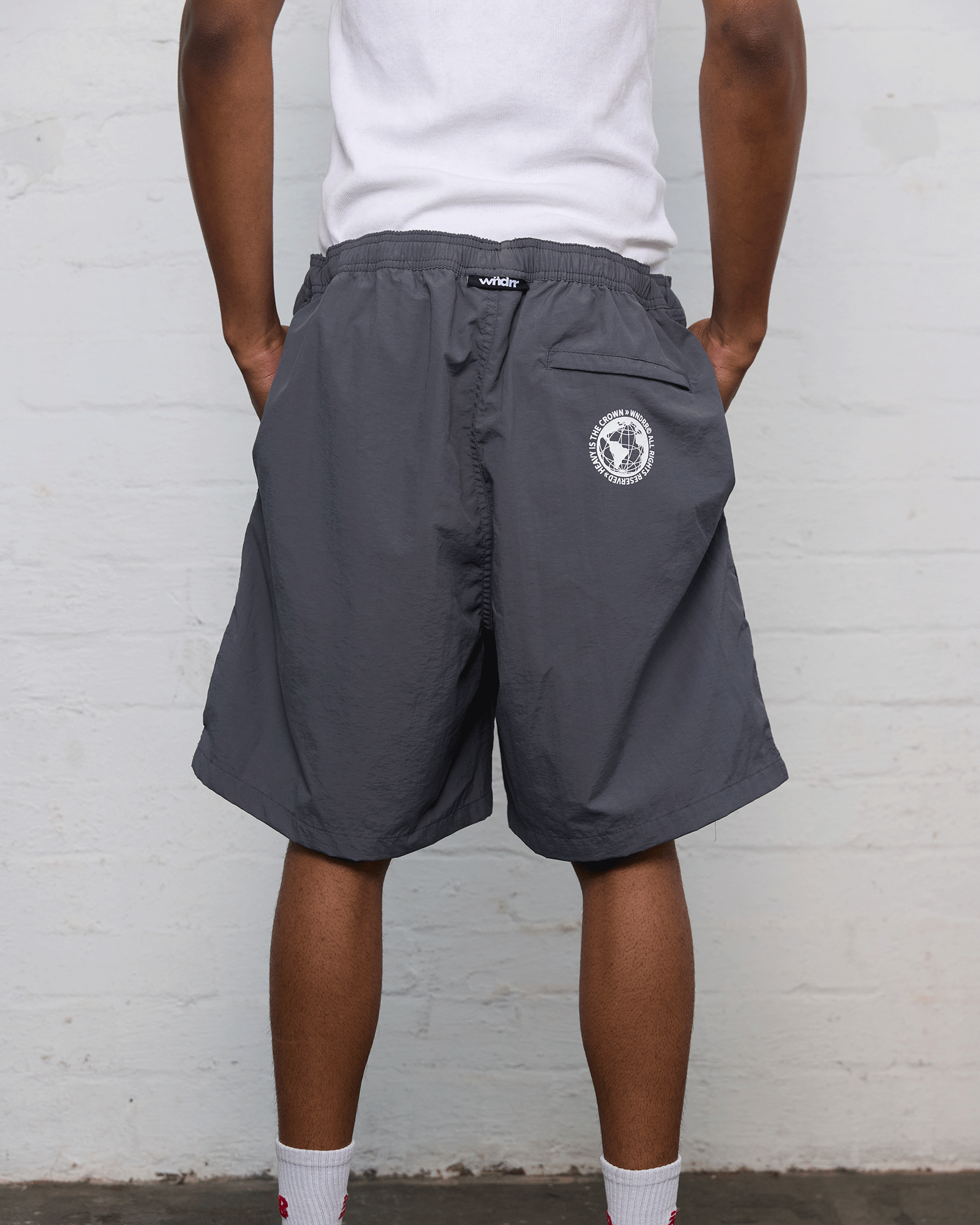 SYNDICATE SWIM SHORT - FADED BLACK