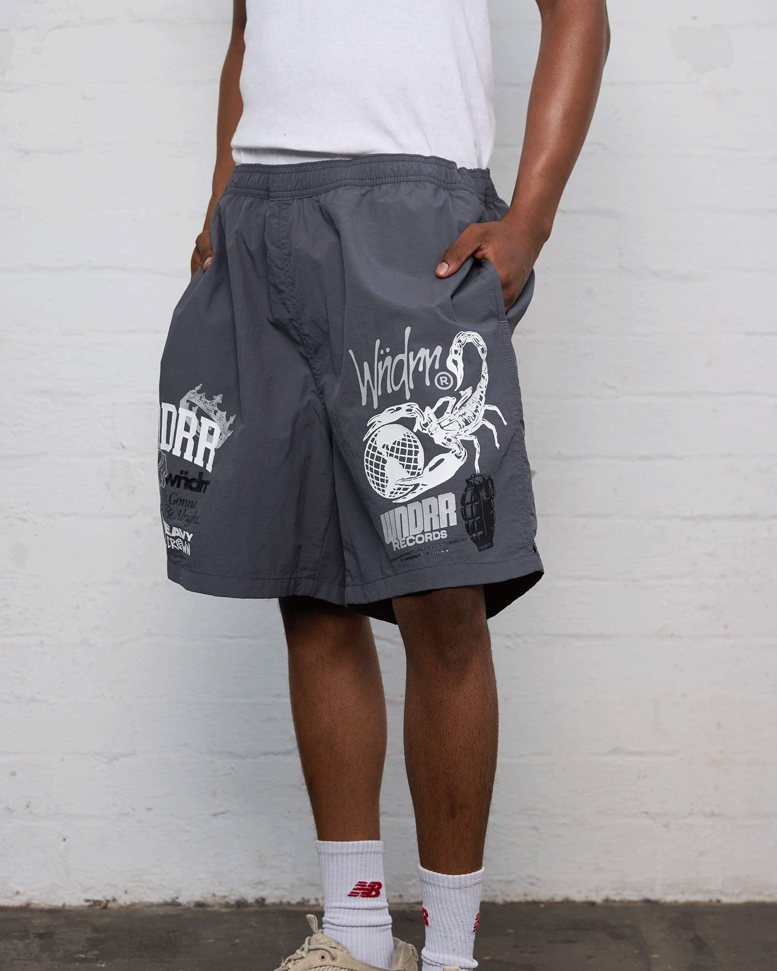 SYNDICATE SWIM SHORT - FADED BLACK