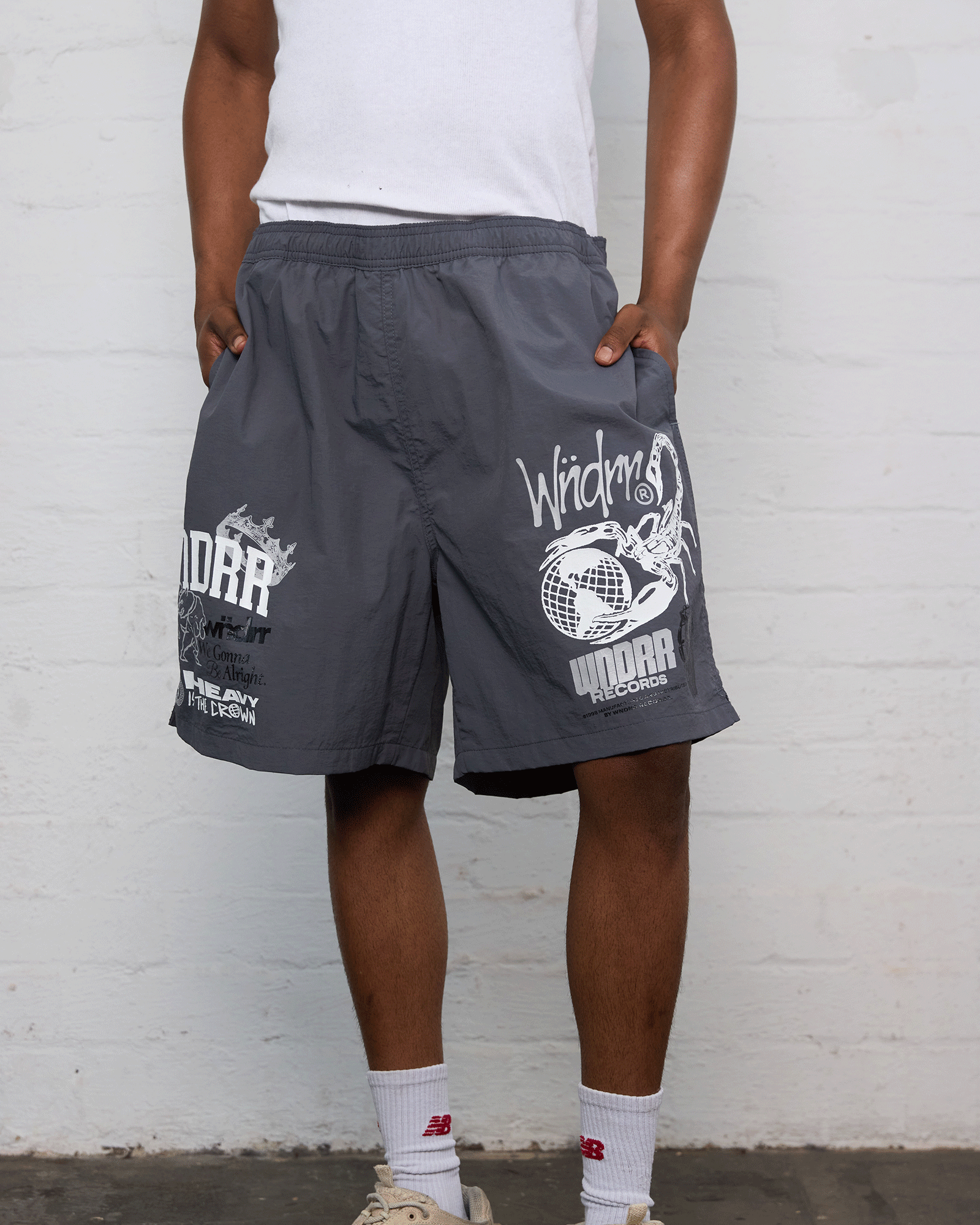 SYNDICATE SWIM SHORT - FADED BLACK