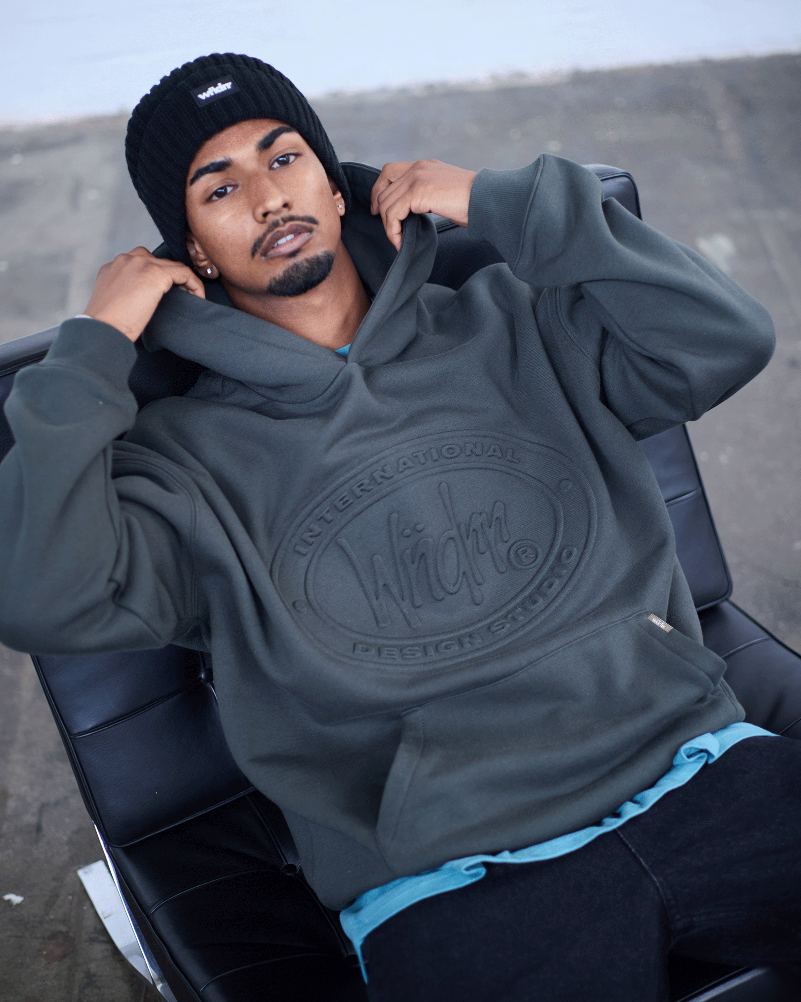 MINTED HOOD SWEAT - INK