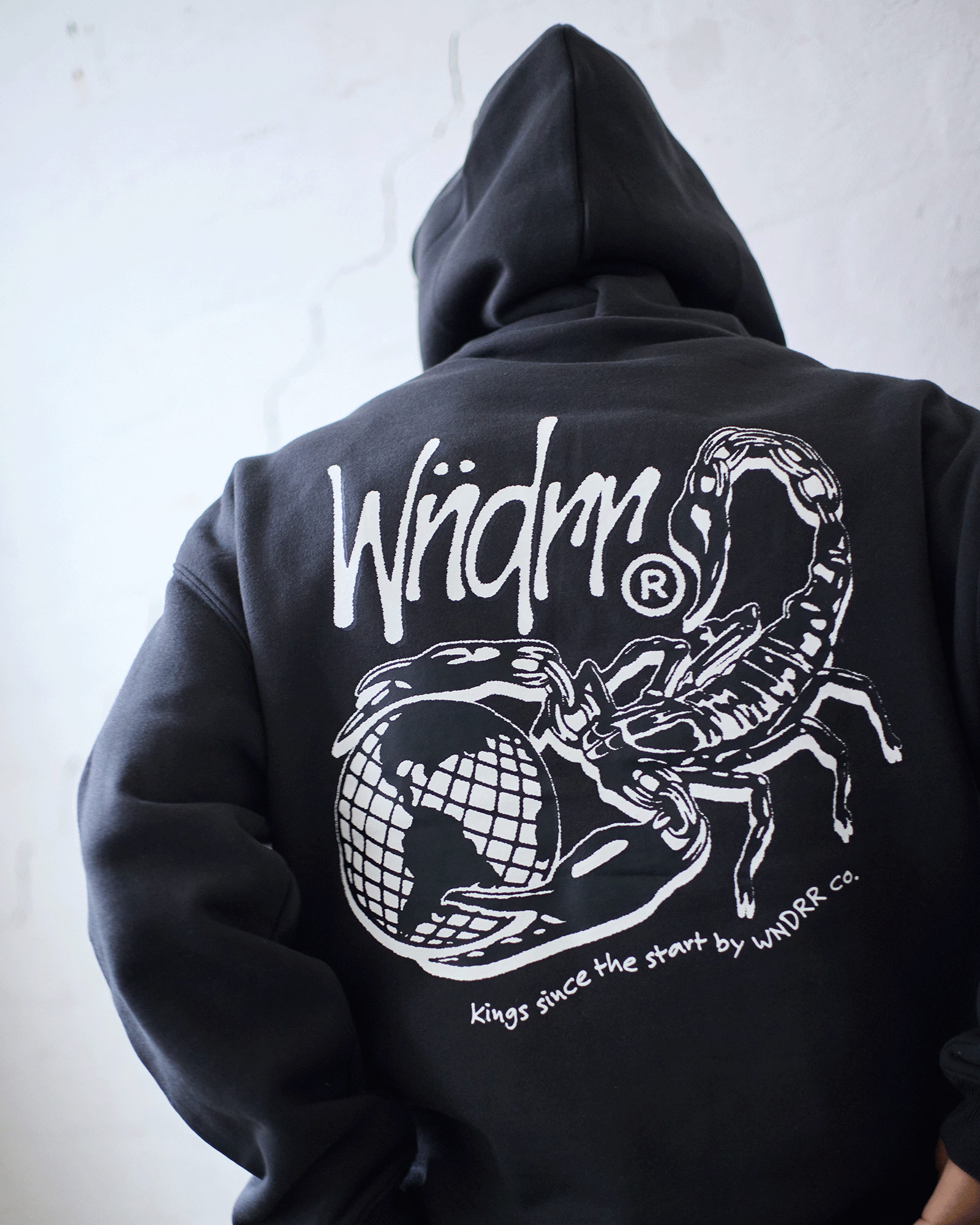 SCORPION HOOD SWEAT - FADED BLACK