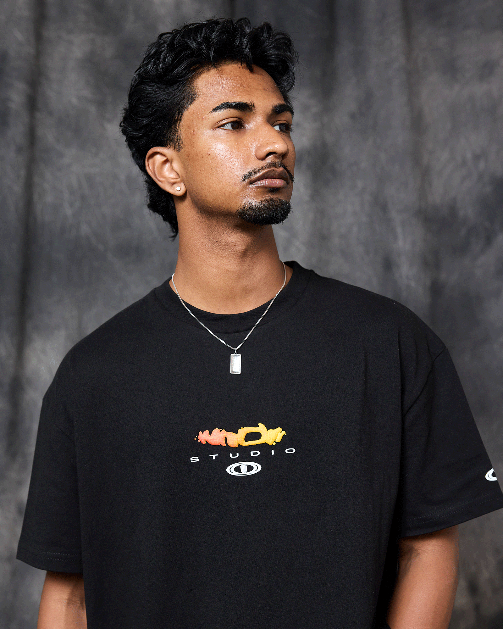 LAB BOX FIT TEE - BLACK