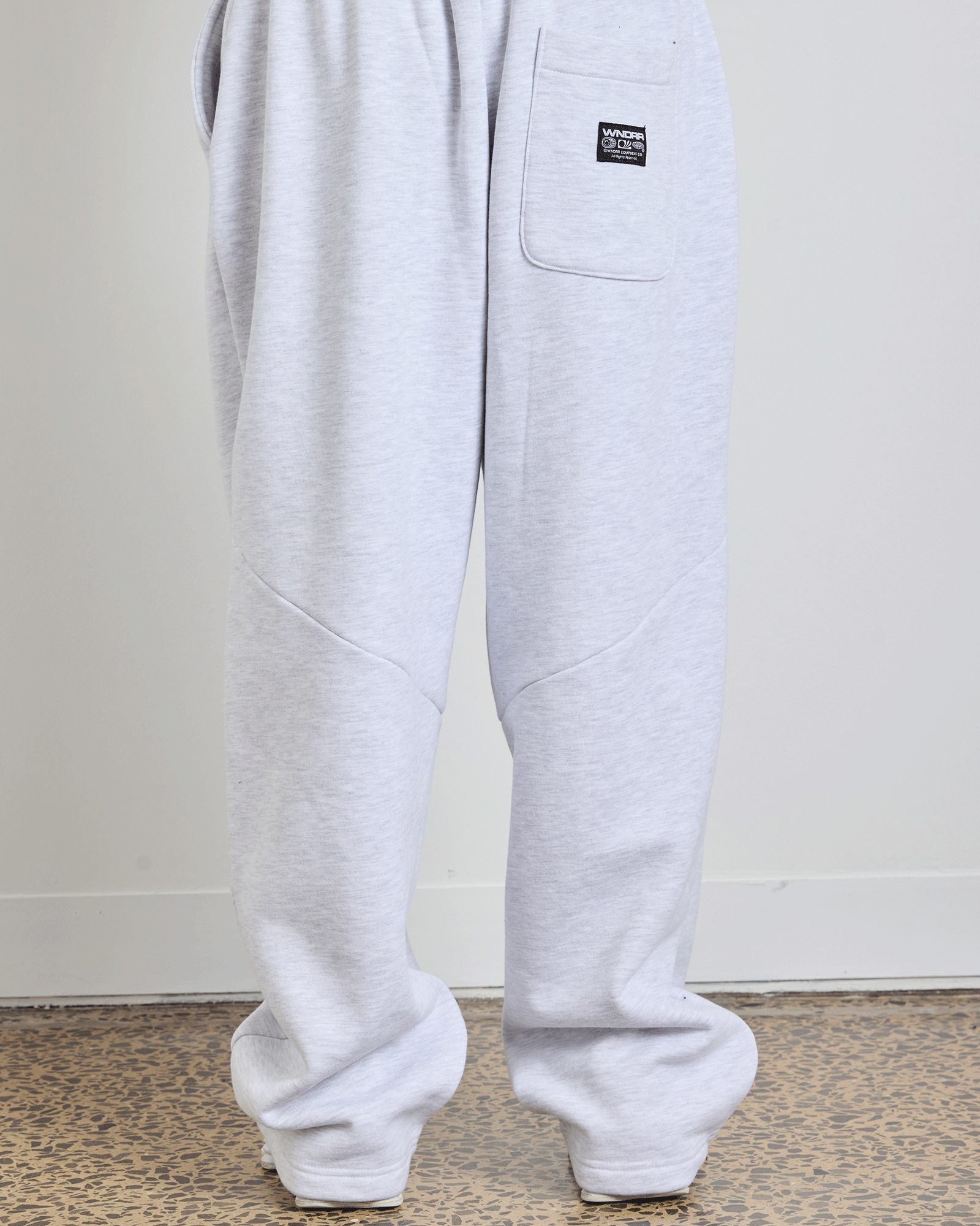 HALO JUMBO TRACKPANT - WHITE MARLE
