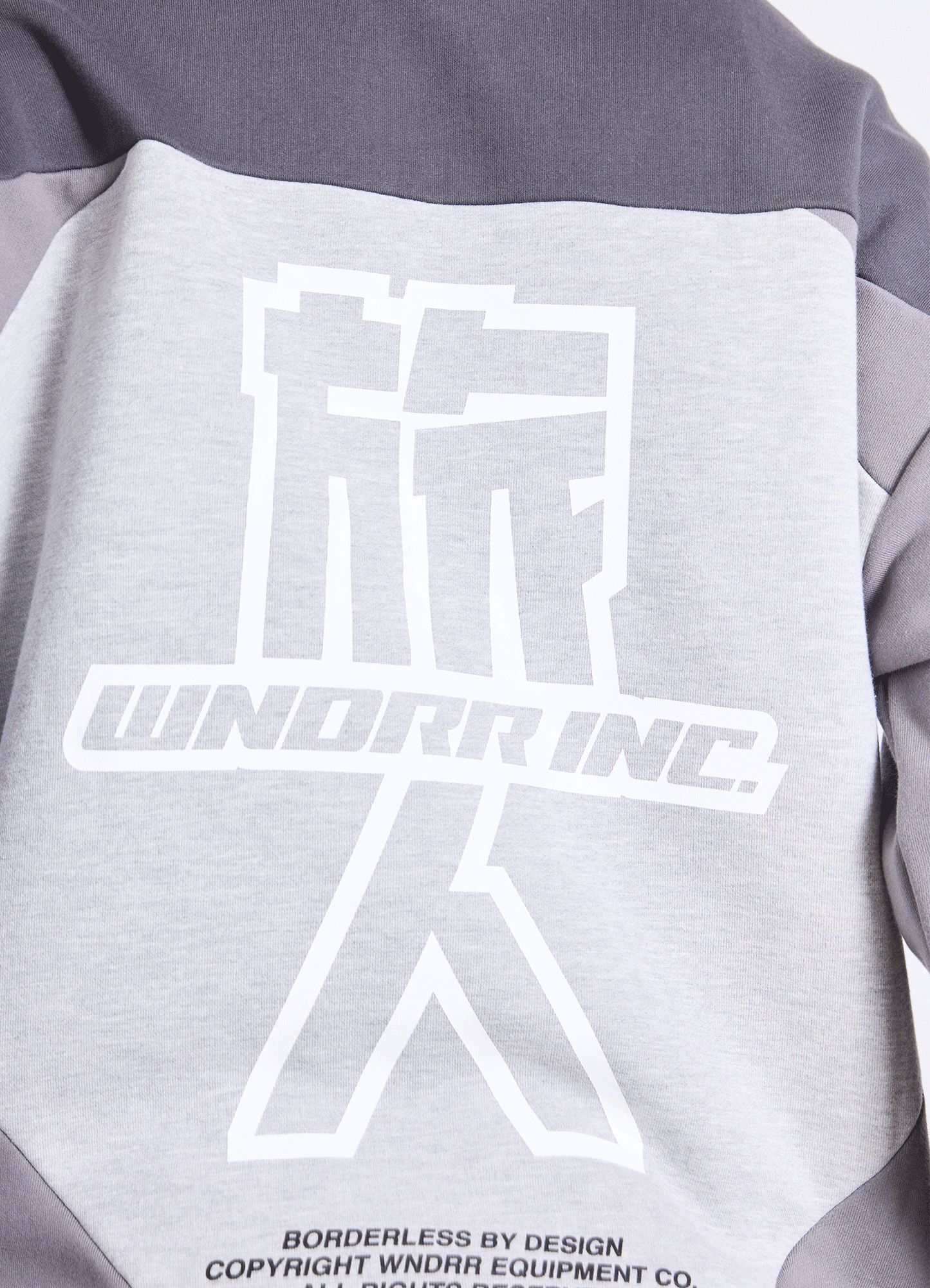 SHOJI PANEL HOOD SWEAT - GREY MARLE