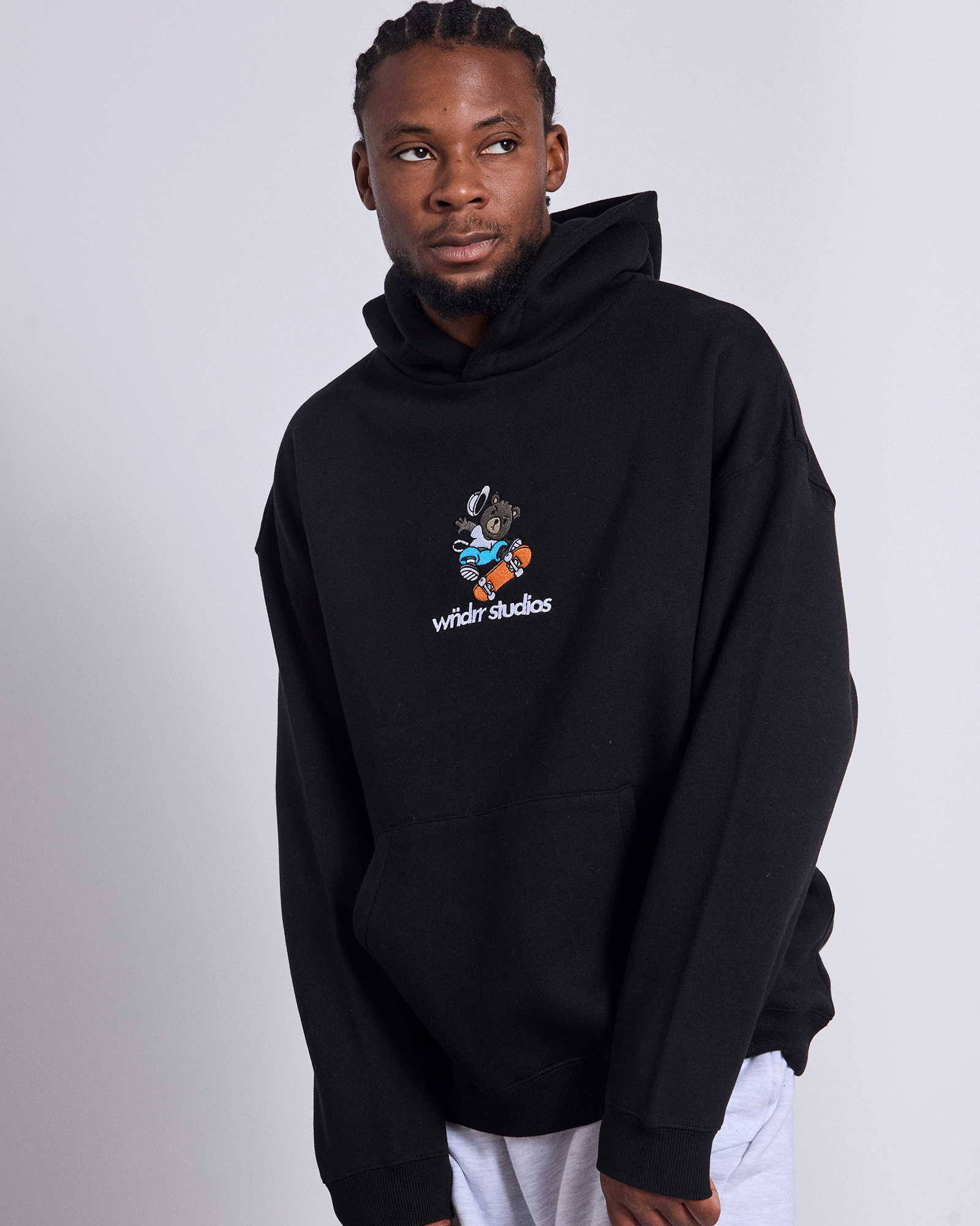 SK8 HOOD SWEAT - BLACK