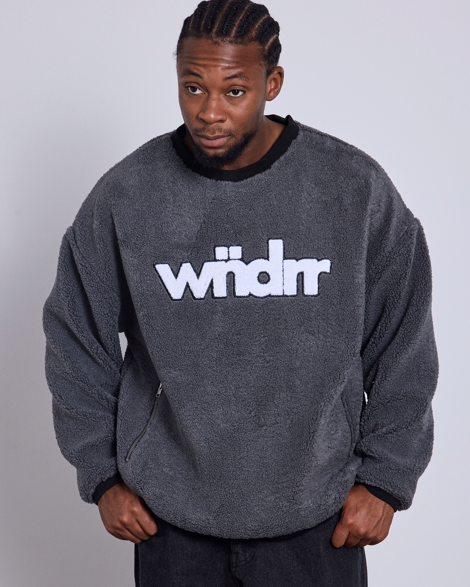 TONE SHERPA PULLOVER - FADED BLACK