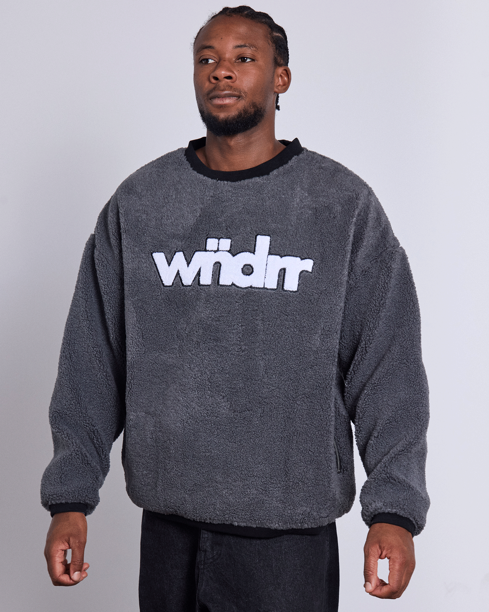 TONE SHERPA PULLOVER - FADED BLACK