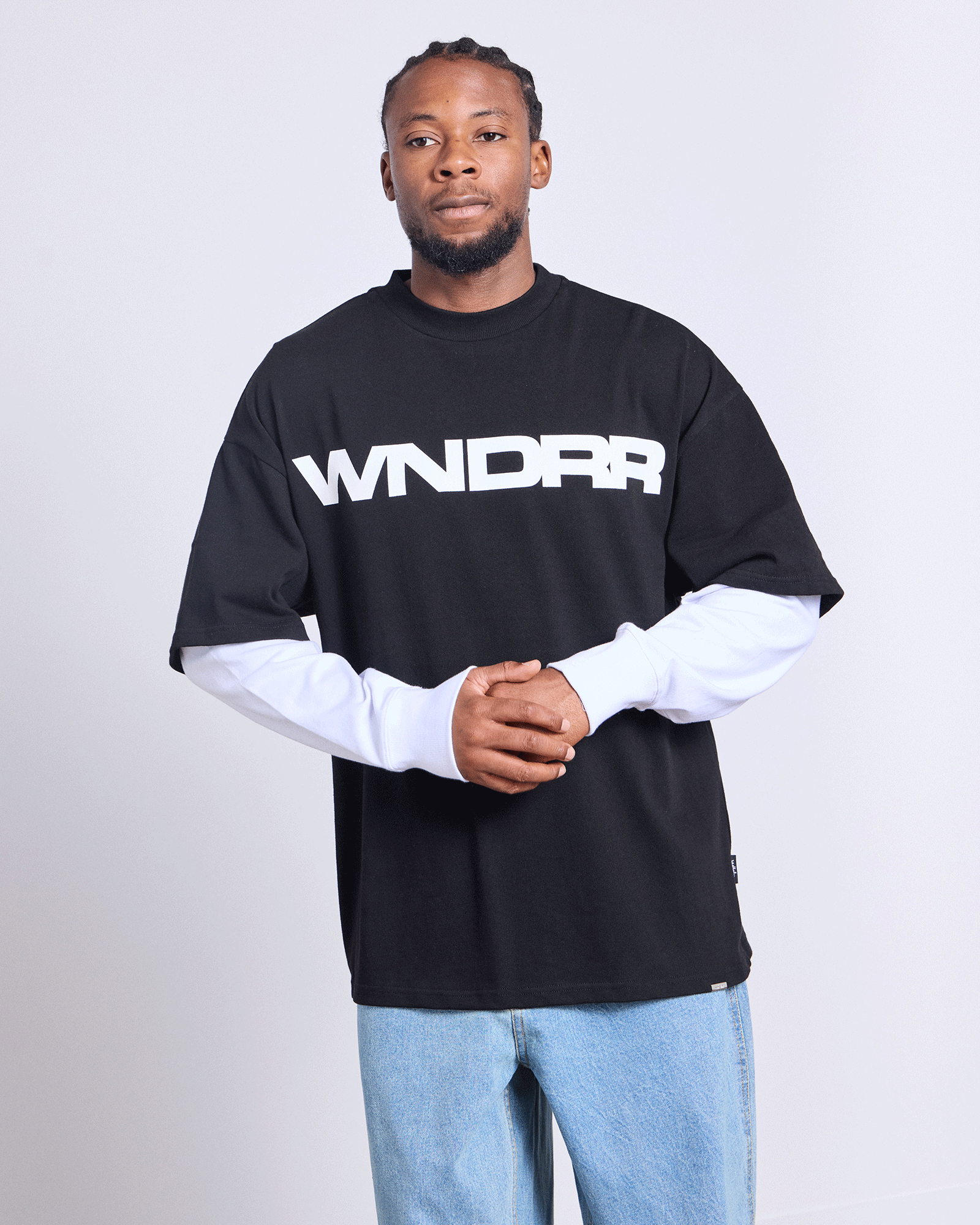 MOTIF LAYERED L/S TEE - BLACK