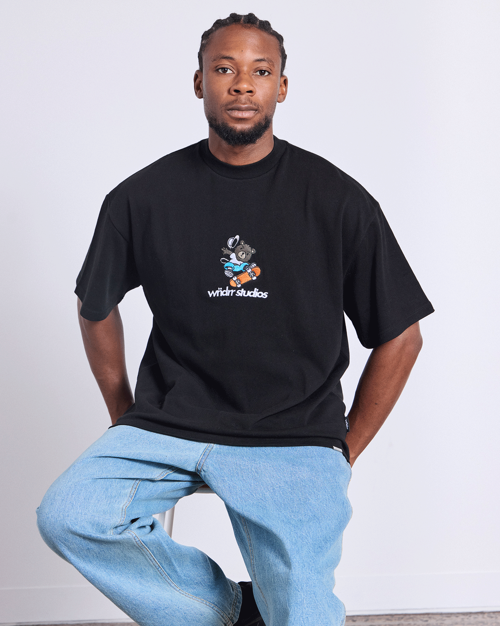 SK8 HEAVY WEIGHT TEE - BLACK