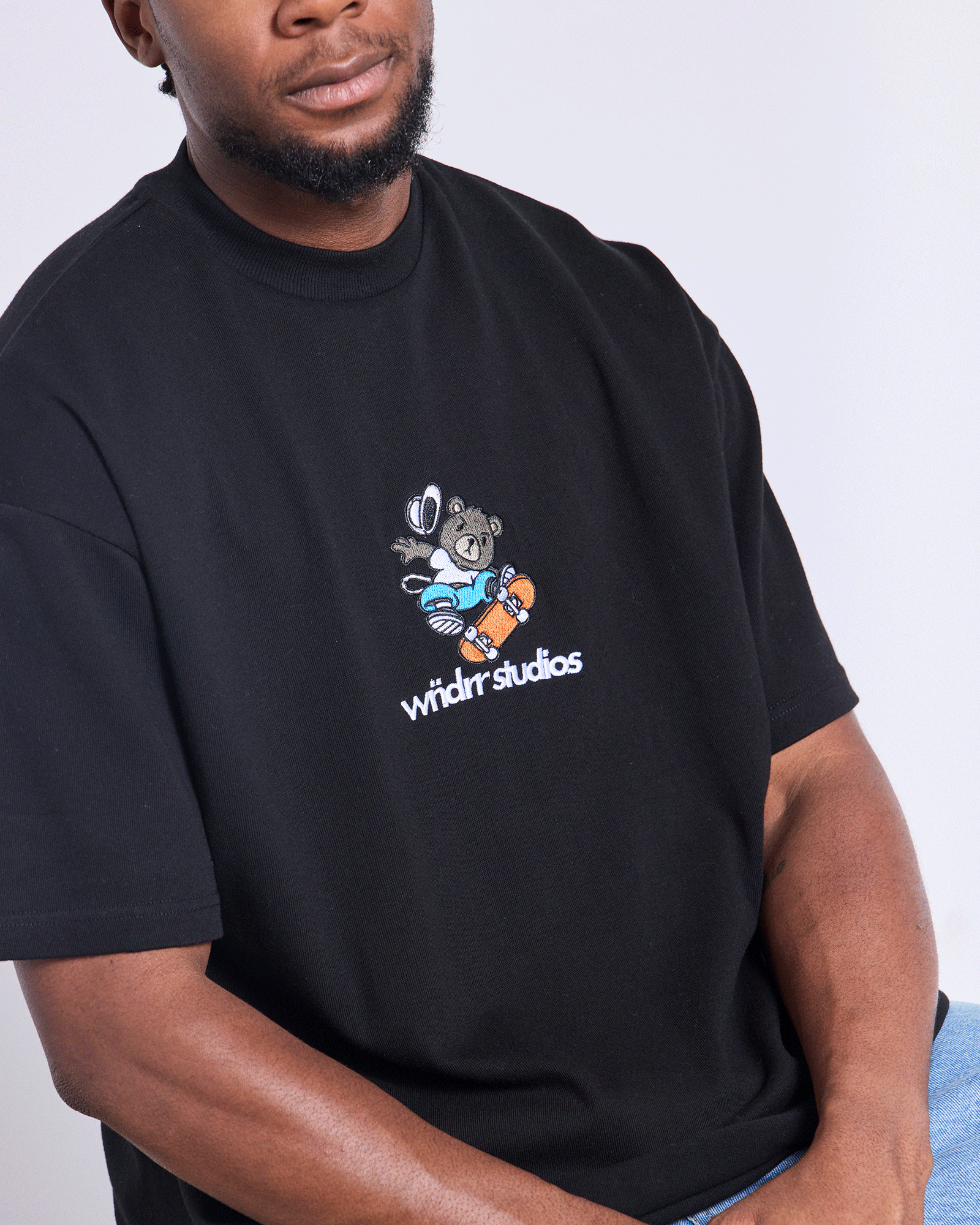 SK8 HEAVY WEIGHT TEE - BLACK