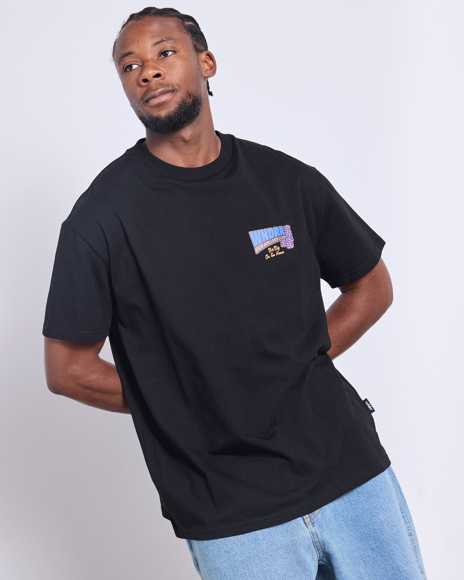 BET BIG BOX FIT TEE - BLACK