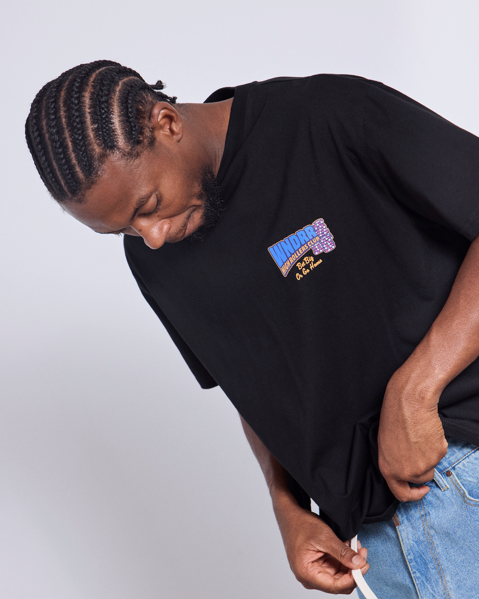 BET BIG BOX FIT TEE - BLACK
