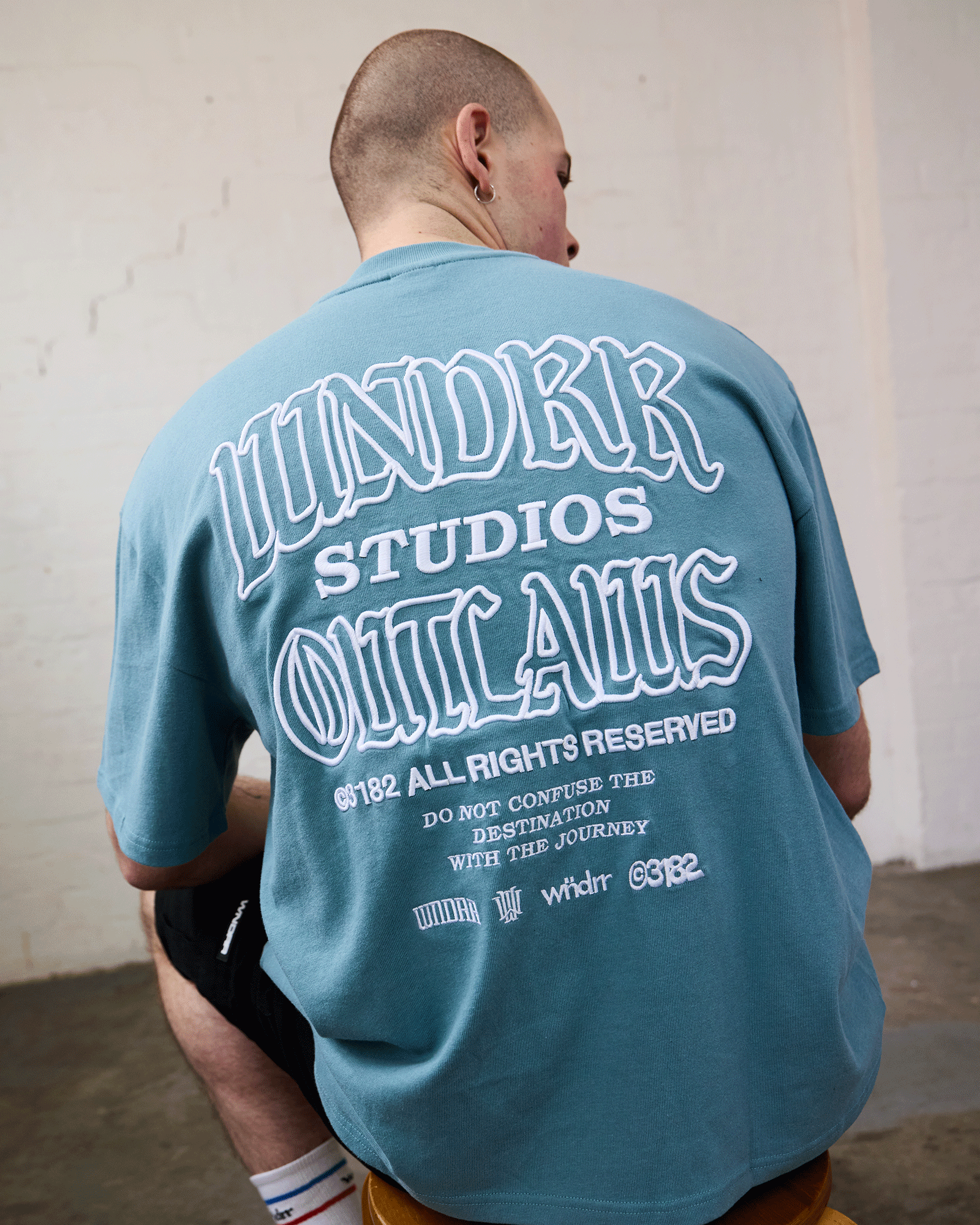 OUTLAWS HEAVY WEIGHT TEE - DUSK BLUE