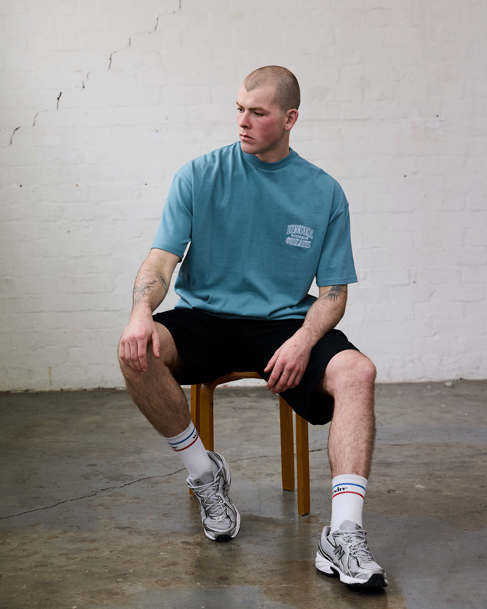 OUTLAWS HEAVY WEIGHT TEE - DUSK BLUE