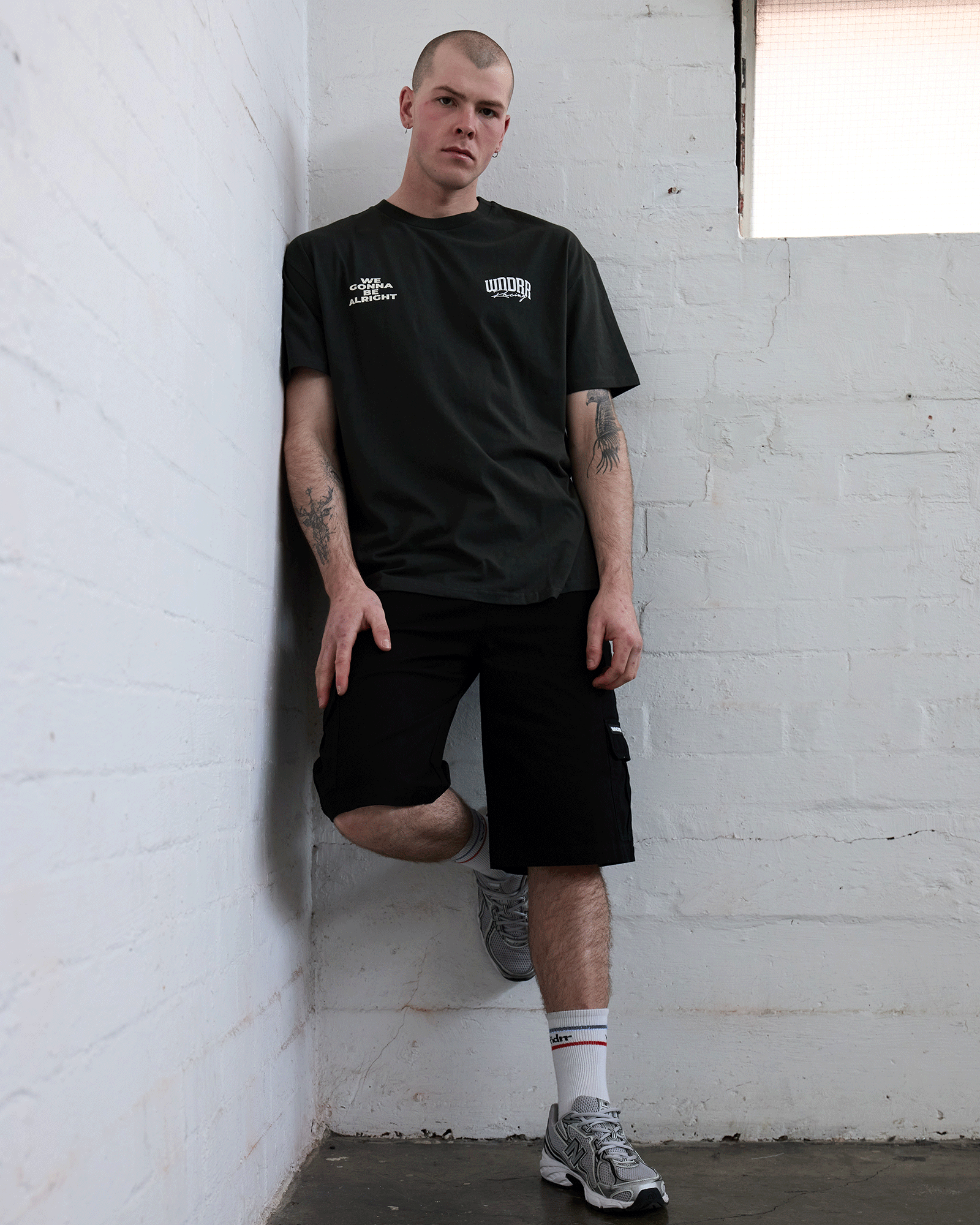 SWERVE BOX FIT TEE - INK