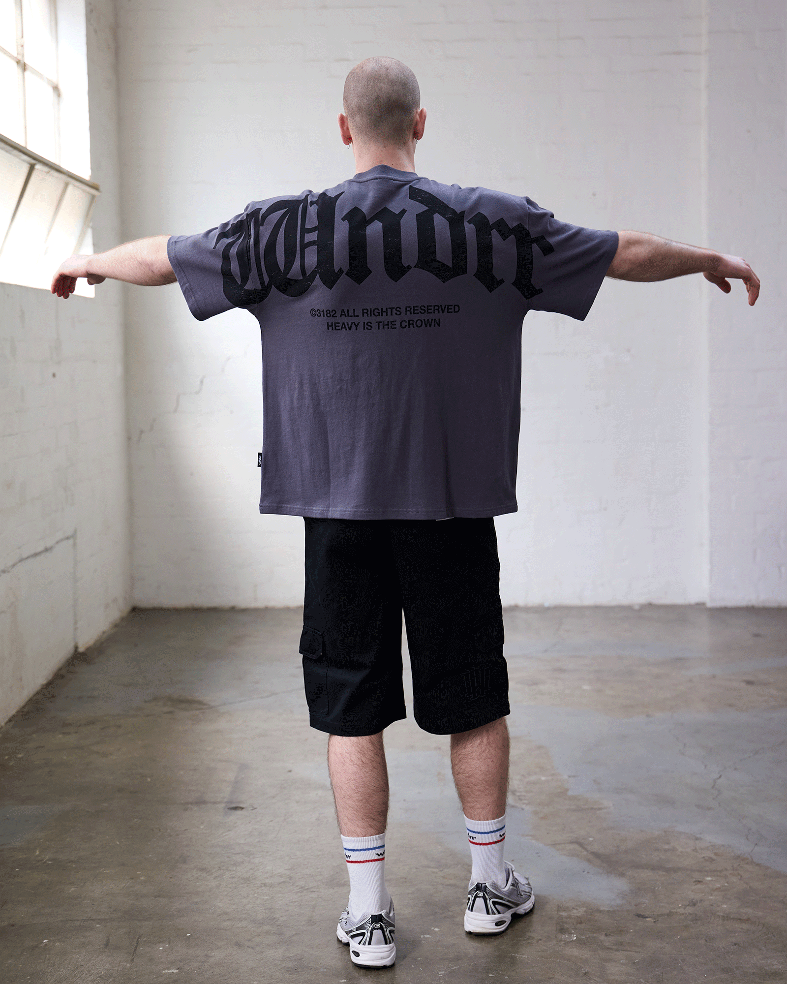 REVIVAL HEAVY WEIGHT TEE - CHARCOAL