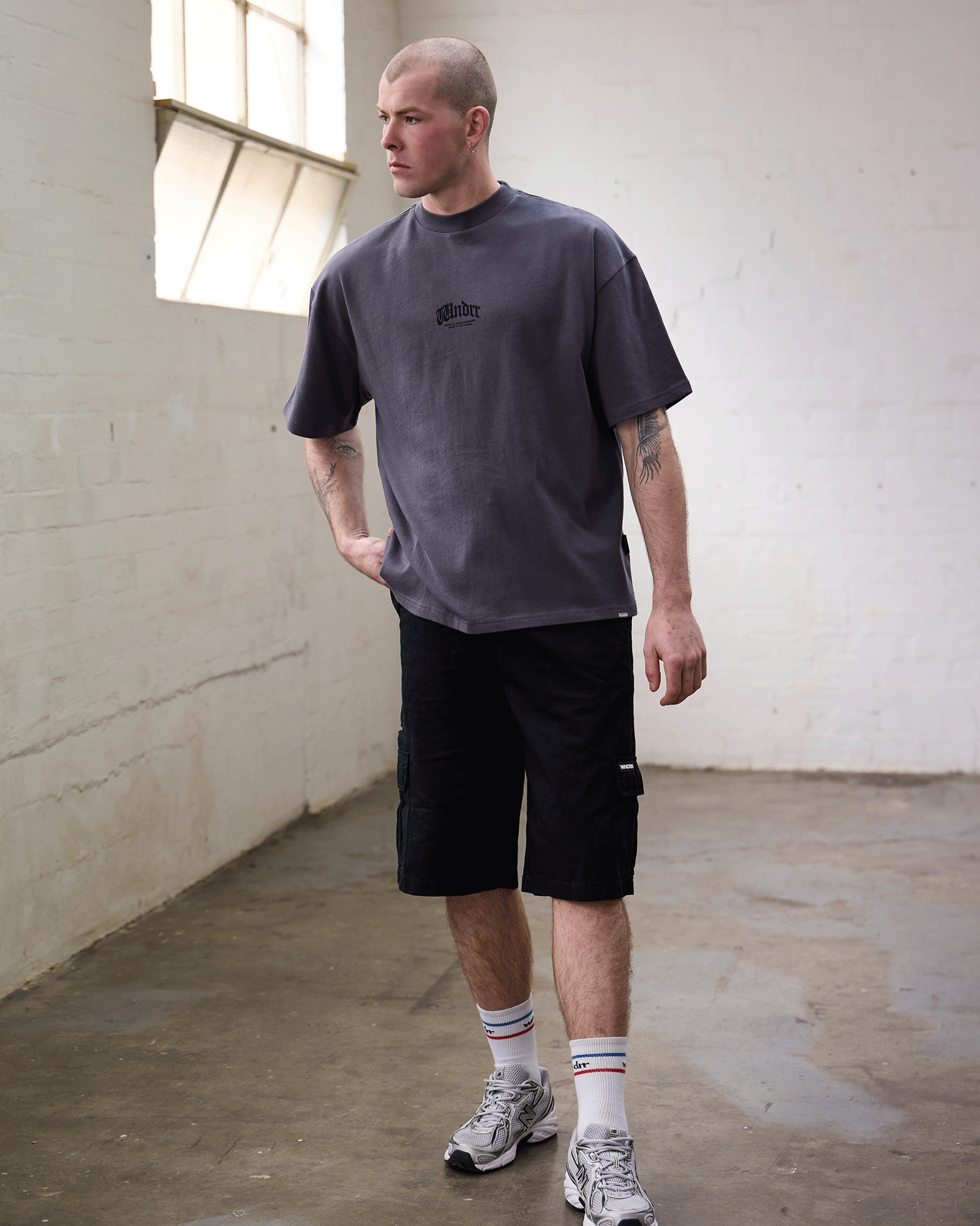 REVIVAL HEAVY WEIGHT TEE - CHARCOAL