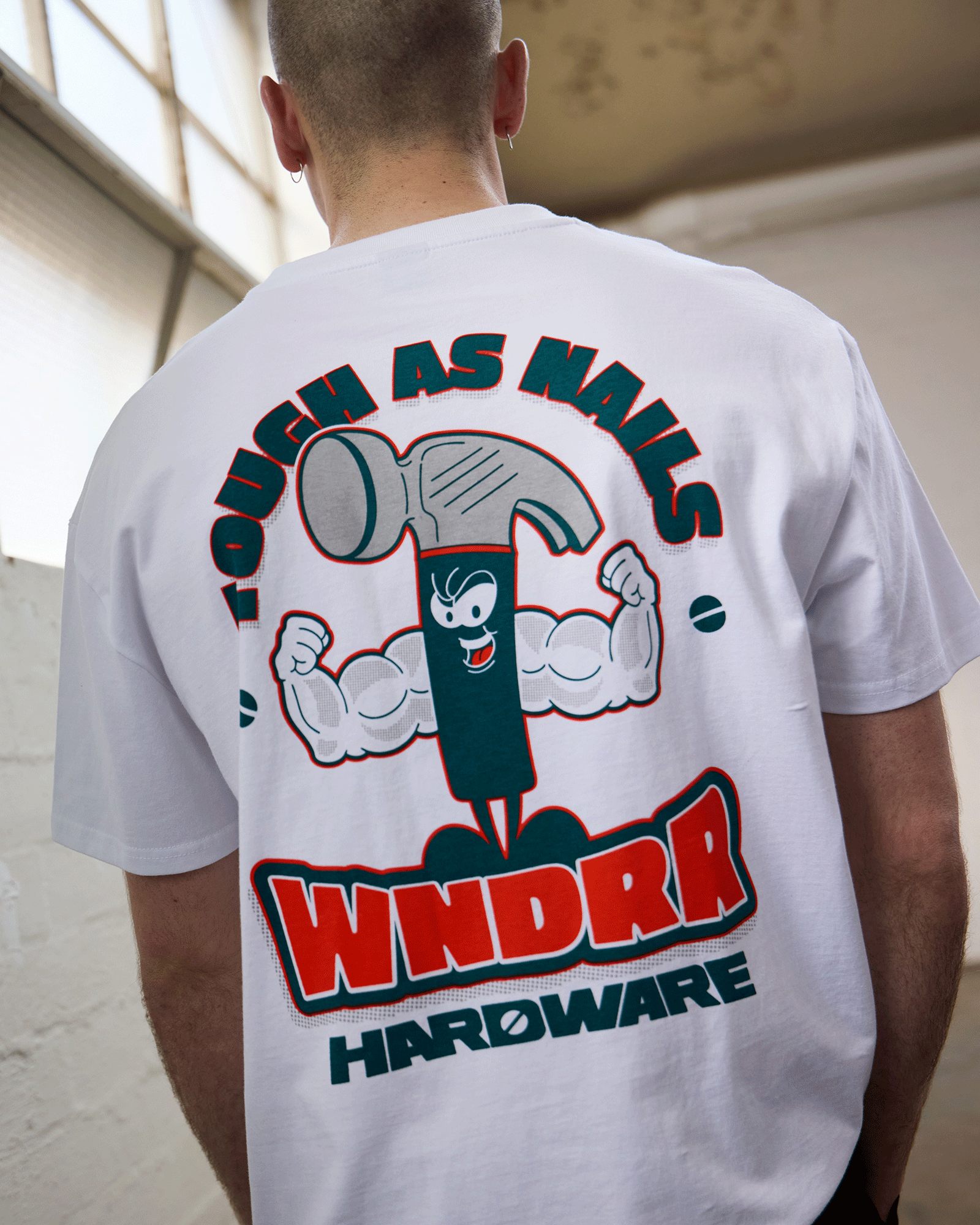HARDWARE BOX FIT TEE - WHITE