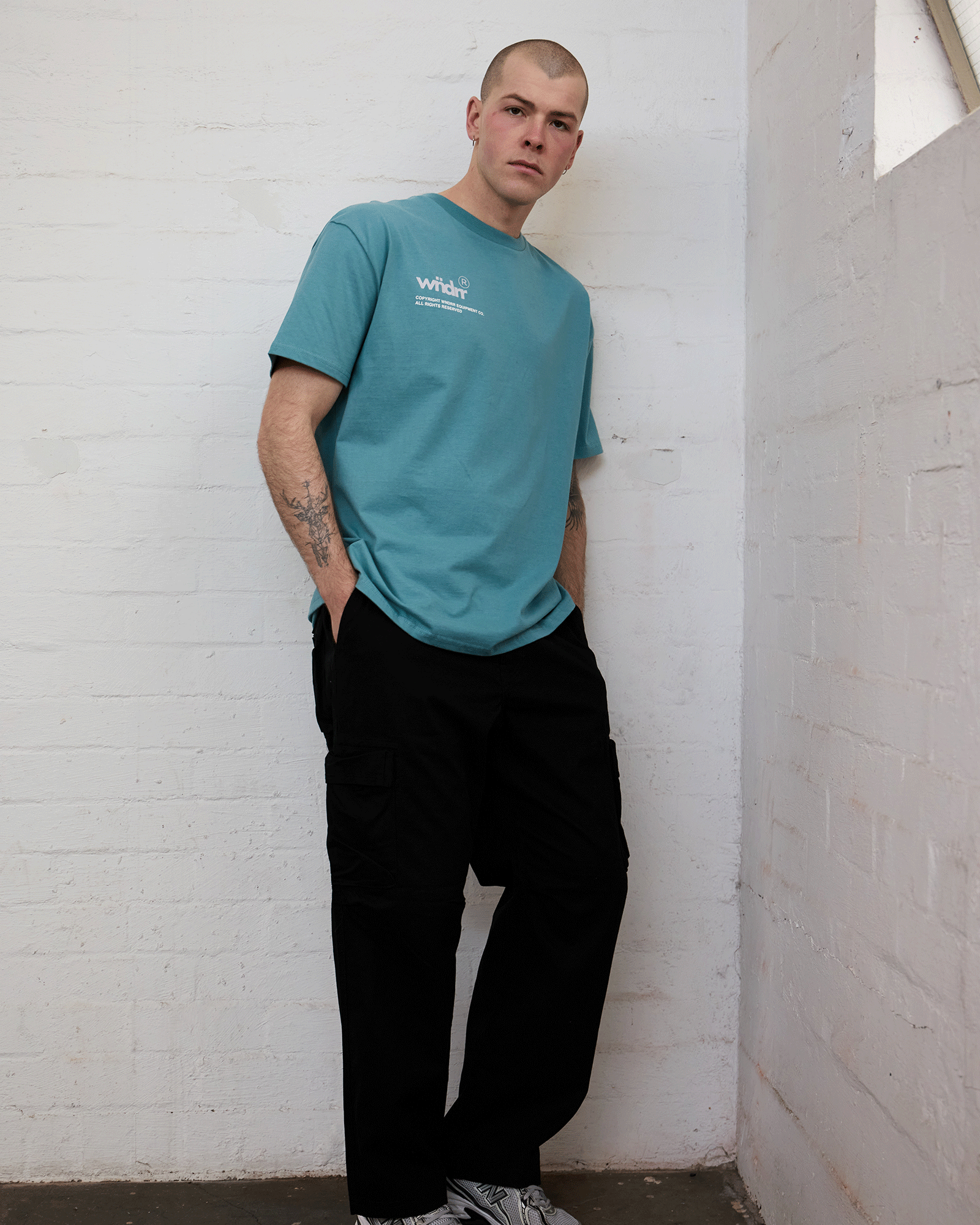 SYNDICATE BOX FIT TEE - DUSK BLUE